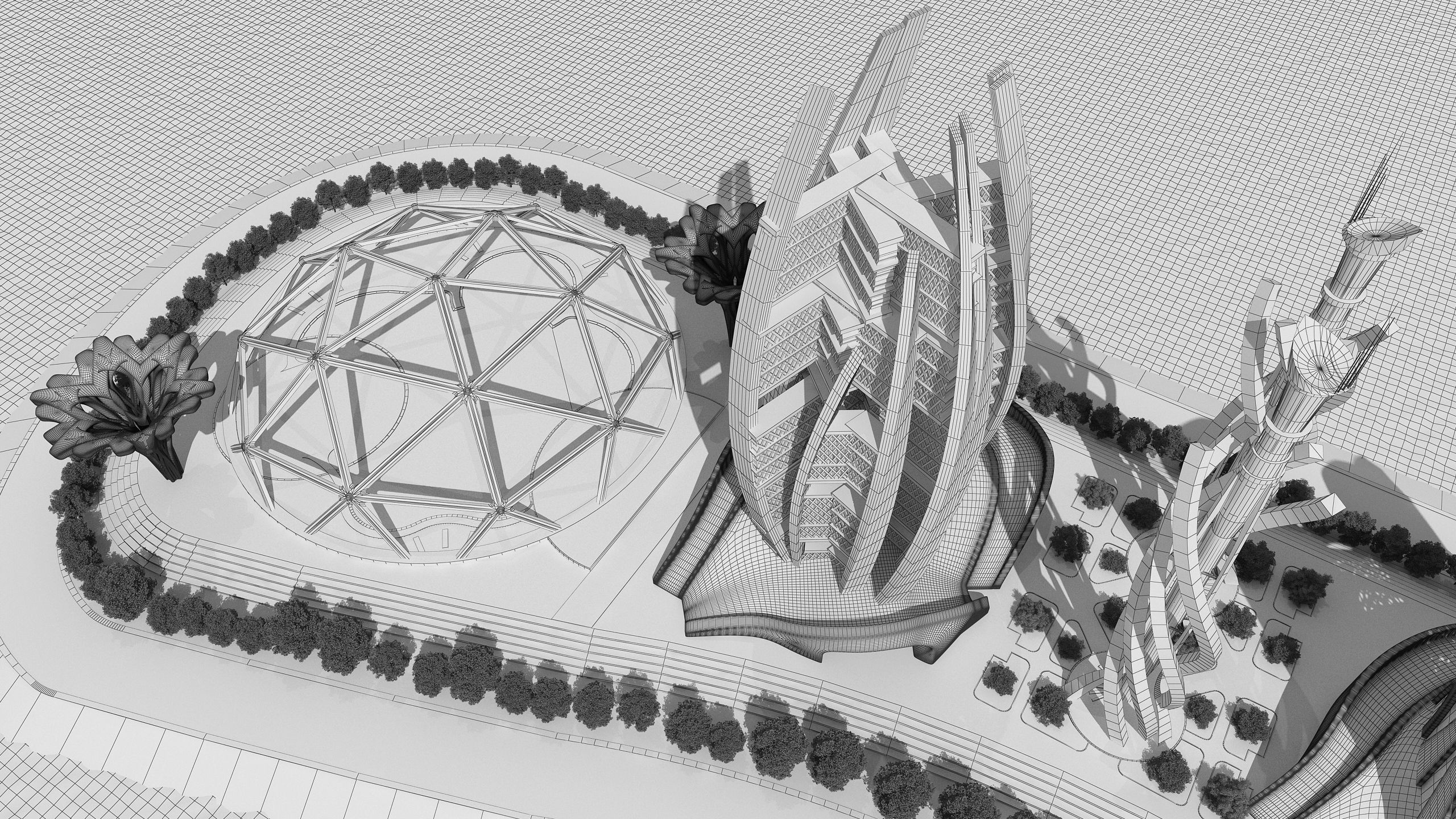 0078 - Future City Island 02 - 2D Drawing - 3D Files 3D model_39