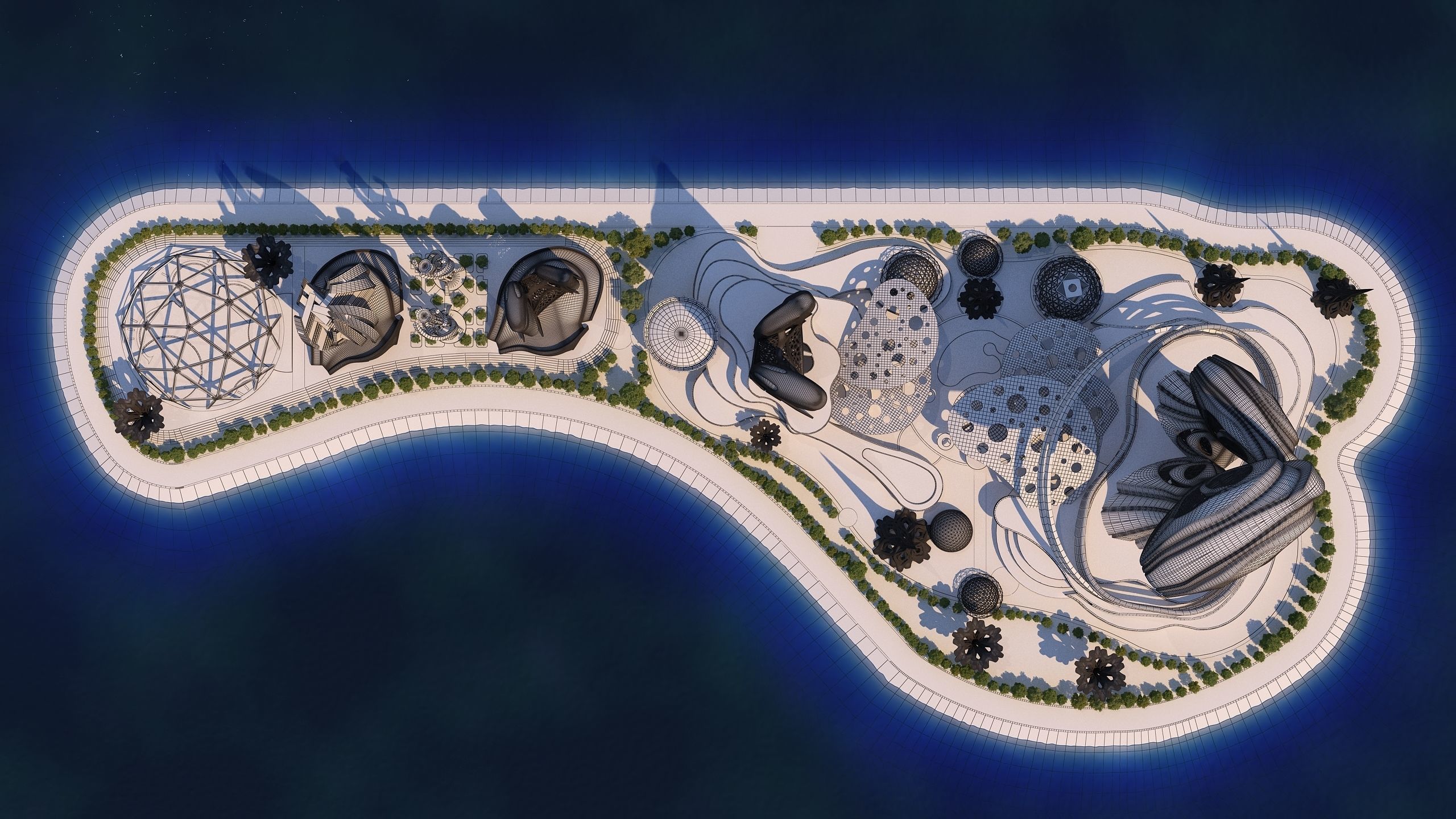 0078 - Future City Island 02 - 2D Drawing - 3D Files 3D model_40