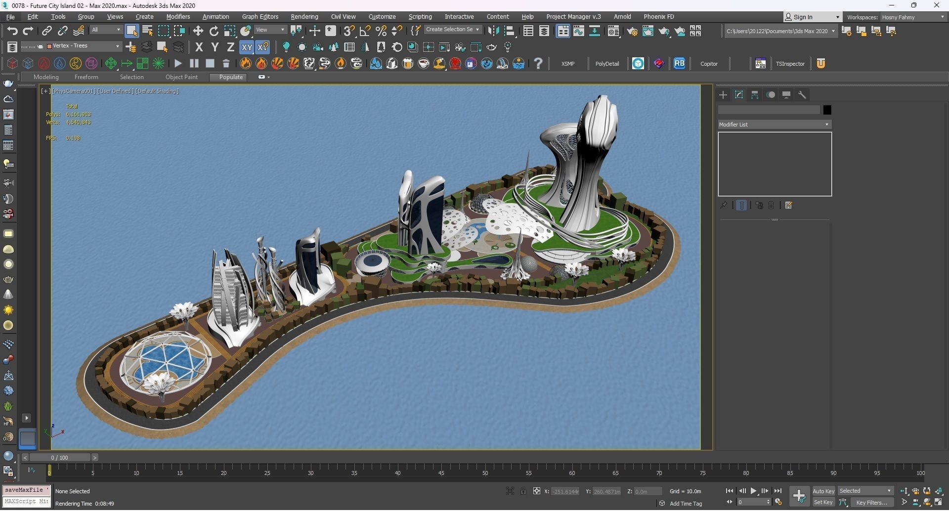 0078 - Future City Island 02 - 2D Drawing - 3D Files 3D model_45
