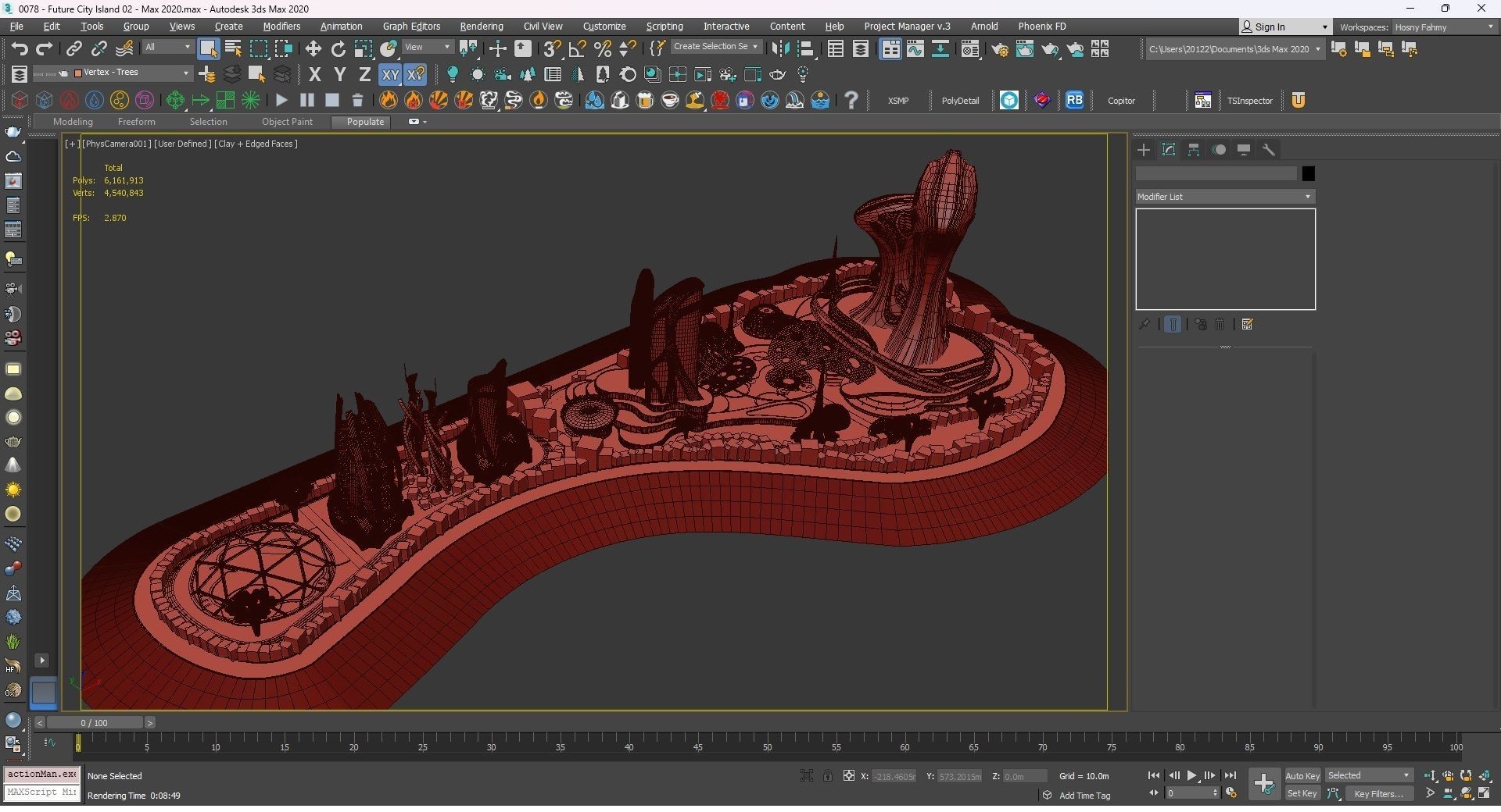 0078 - Future City Island 02 - 2D Drawing - 3D Files 3D model_49