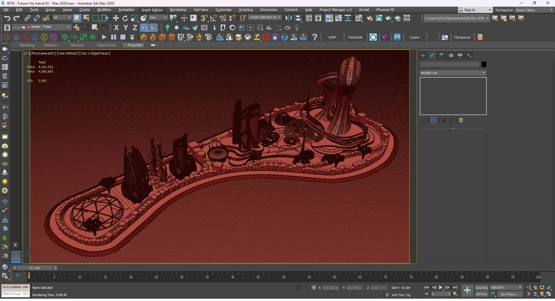 0078 - Future City Island 02 - 2D Drawing - 3D Files 3D model_48