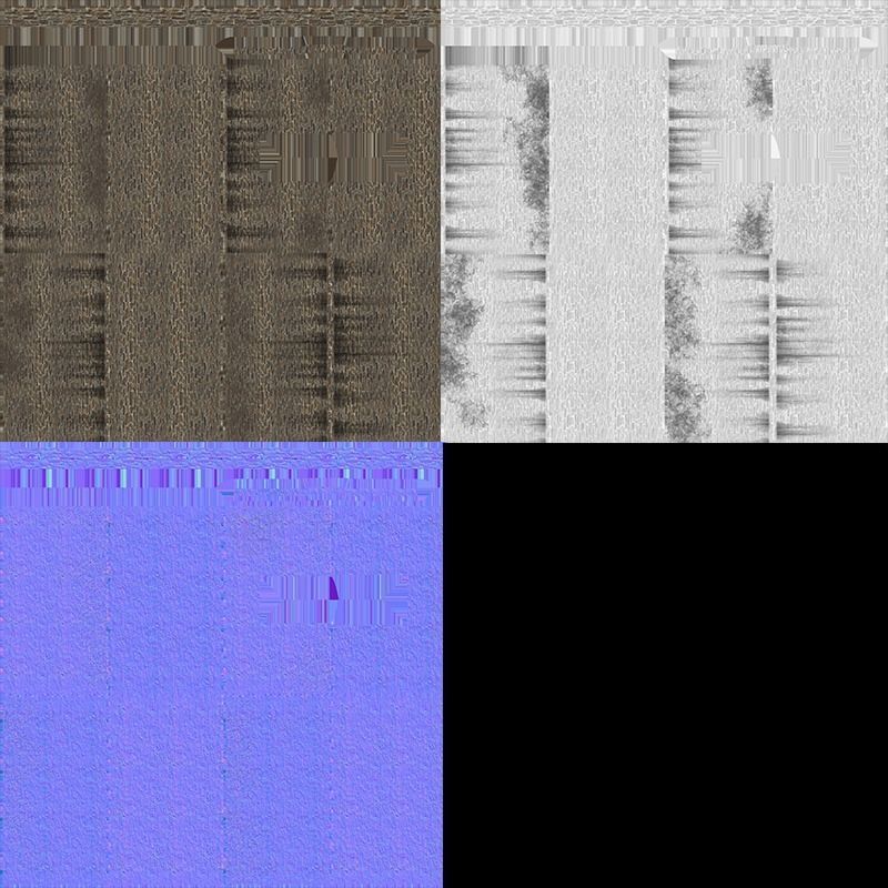 Windmill wooden fence Low-poly 3D model_29