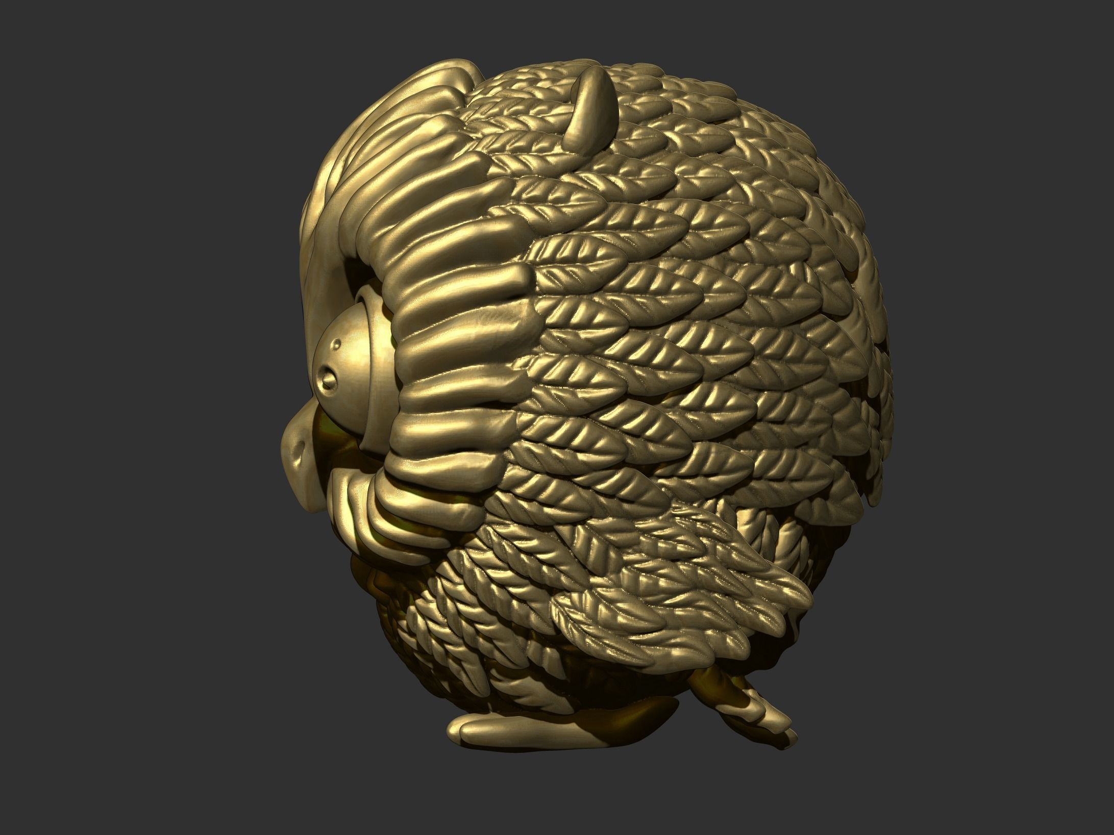 baby owl 3D print model_4