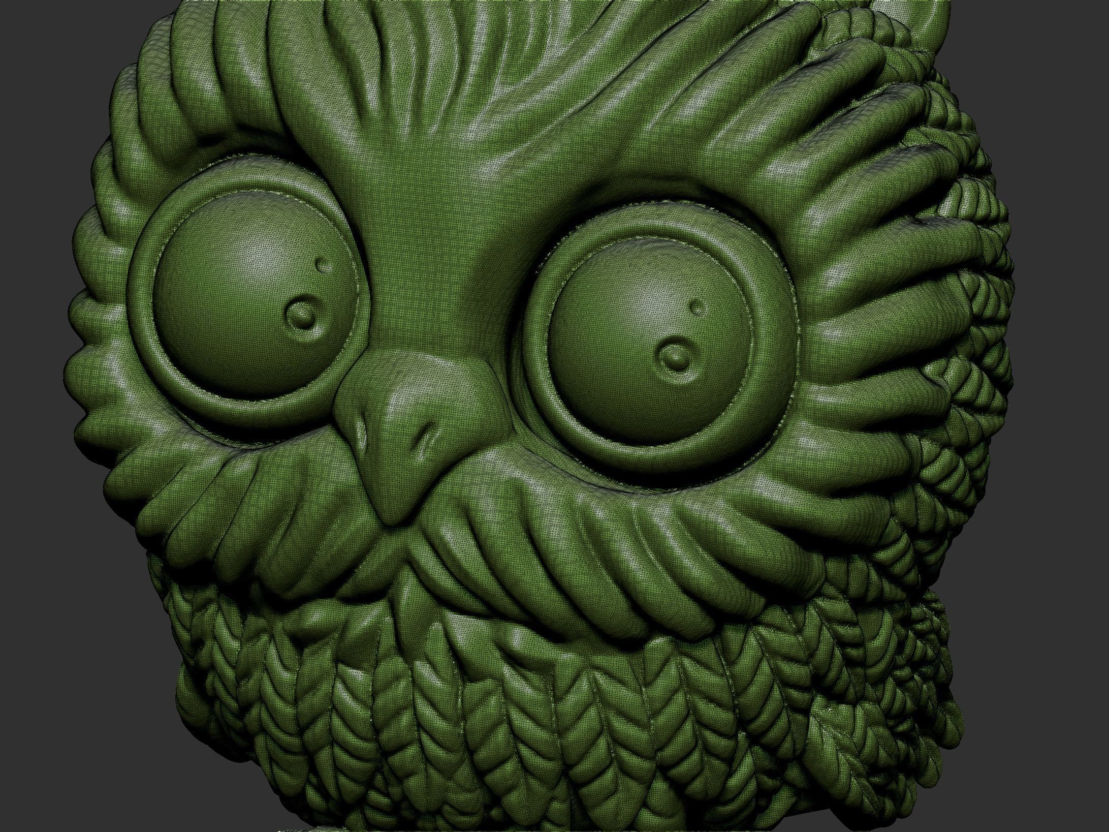 baby owl 3D print model_8