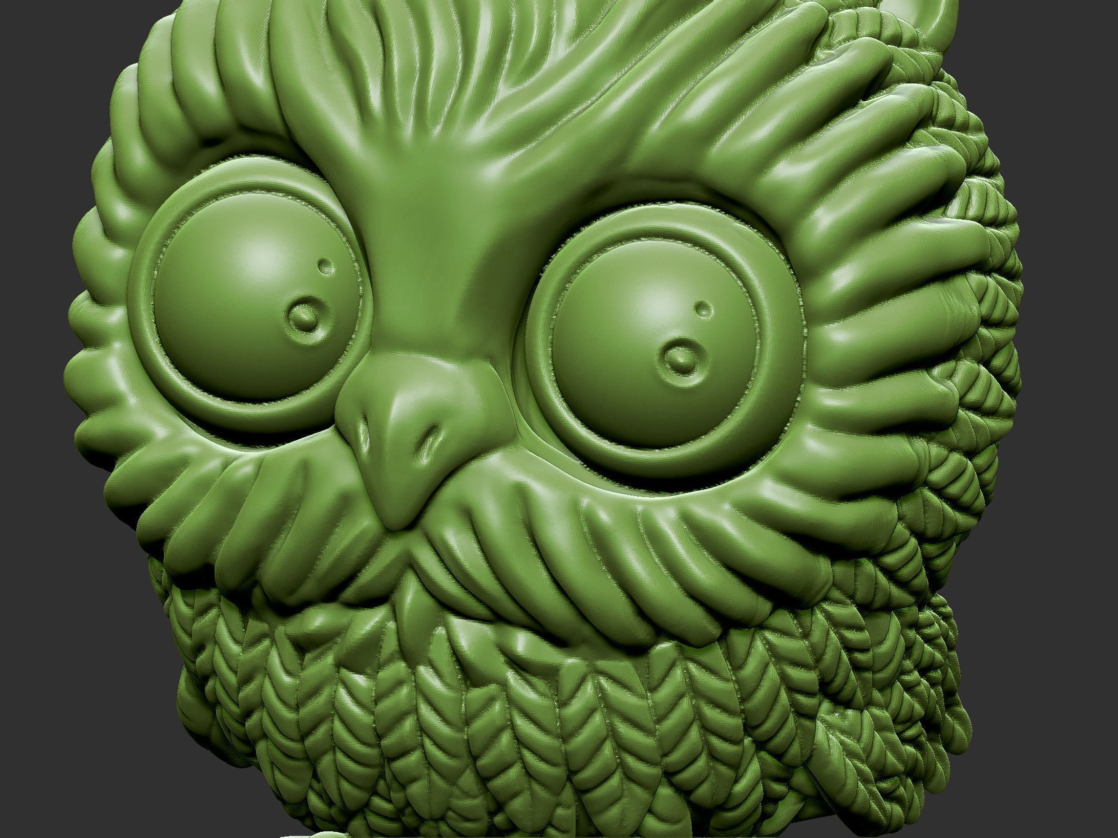 baby owl 3D print model_7