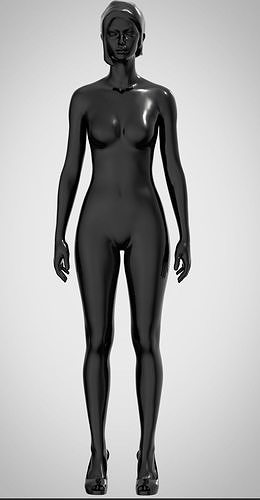 Avatar OBJ female nude 3D model