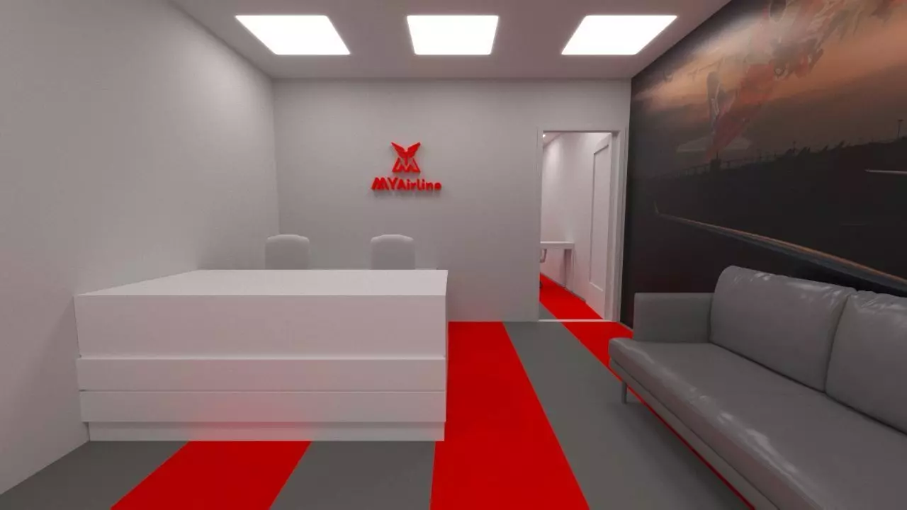 Airport Office Free 3D model_0