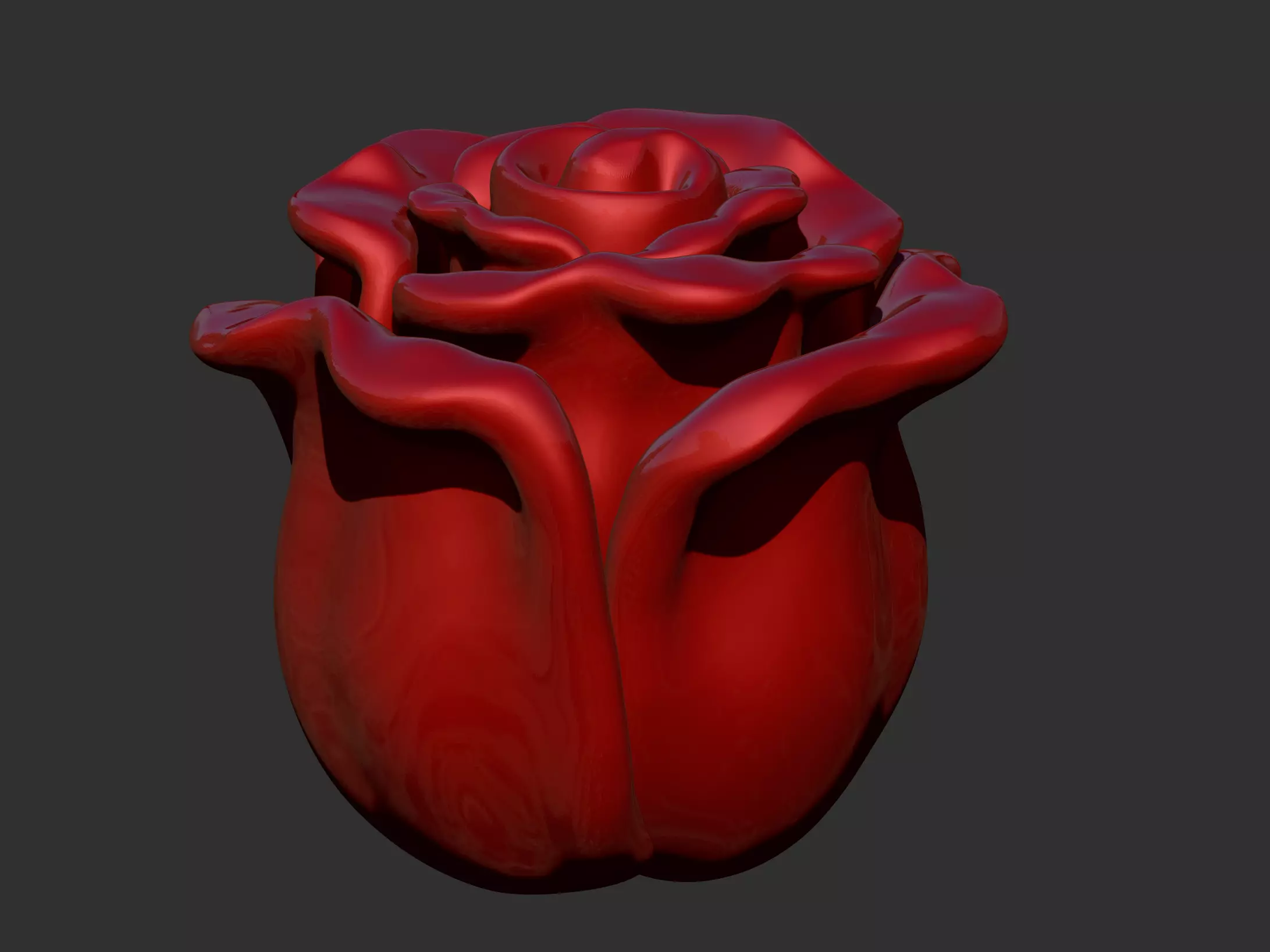 a rose 3D print model_0