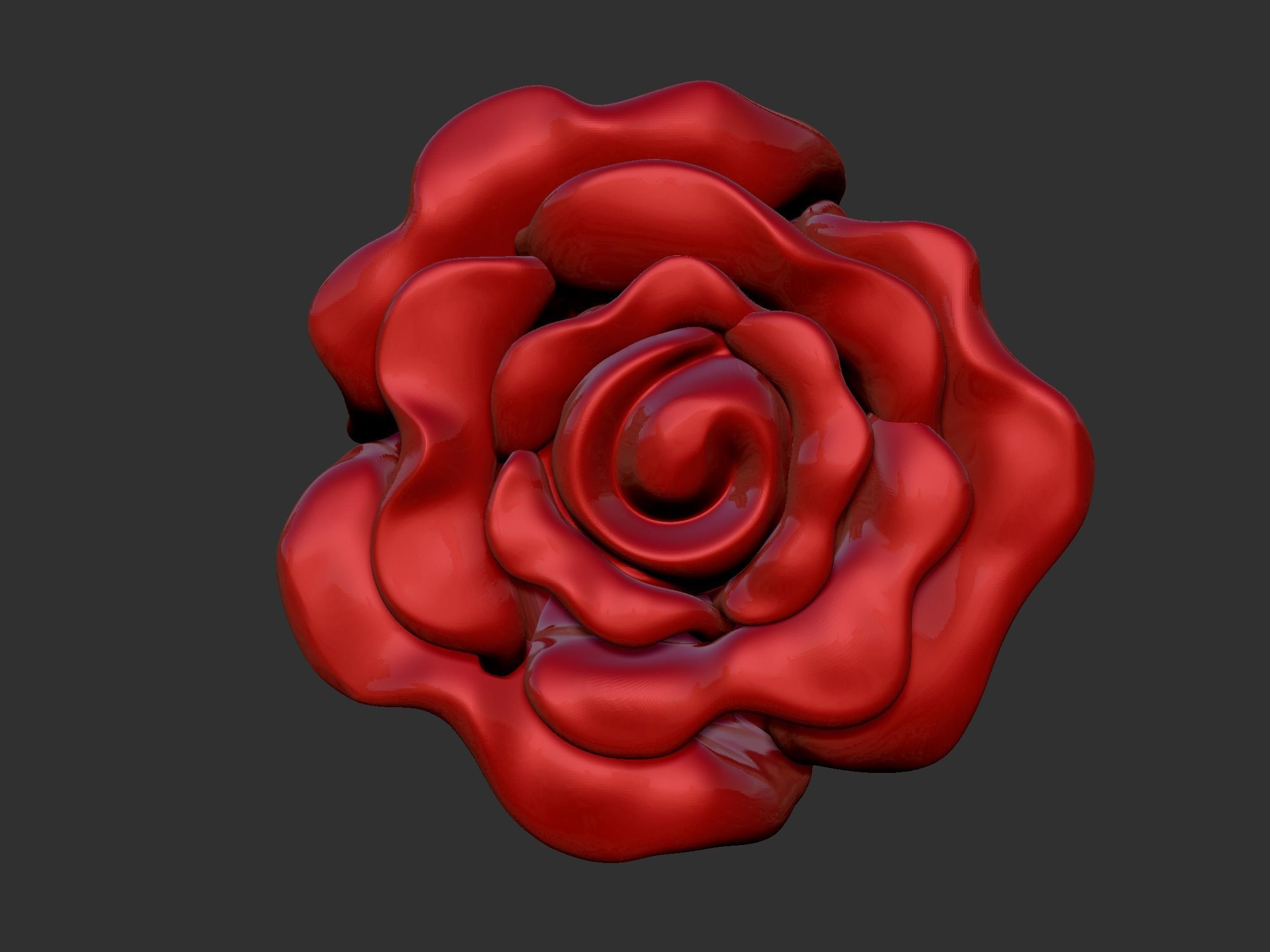 a rose 3D print model_5