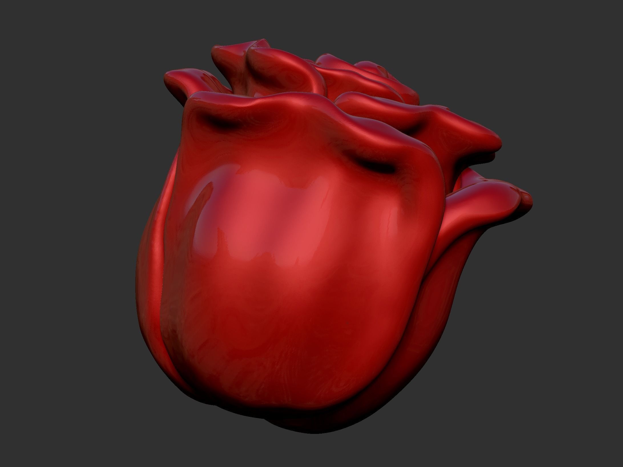 a rose 3D print model_6