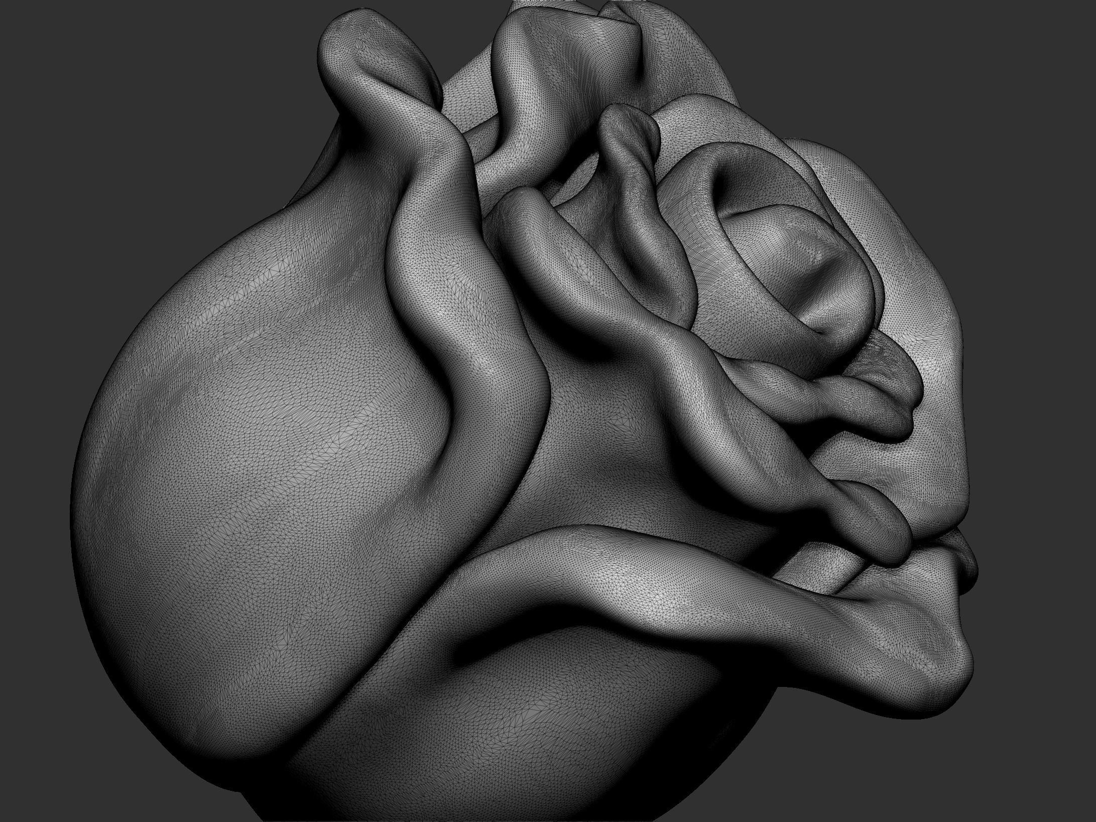 a rose 3D print model_9