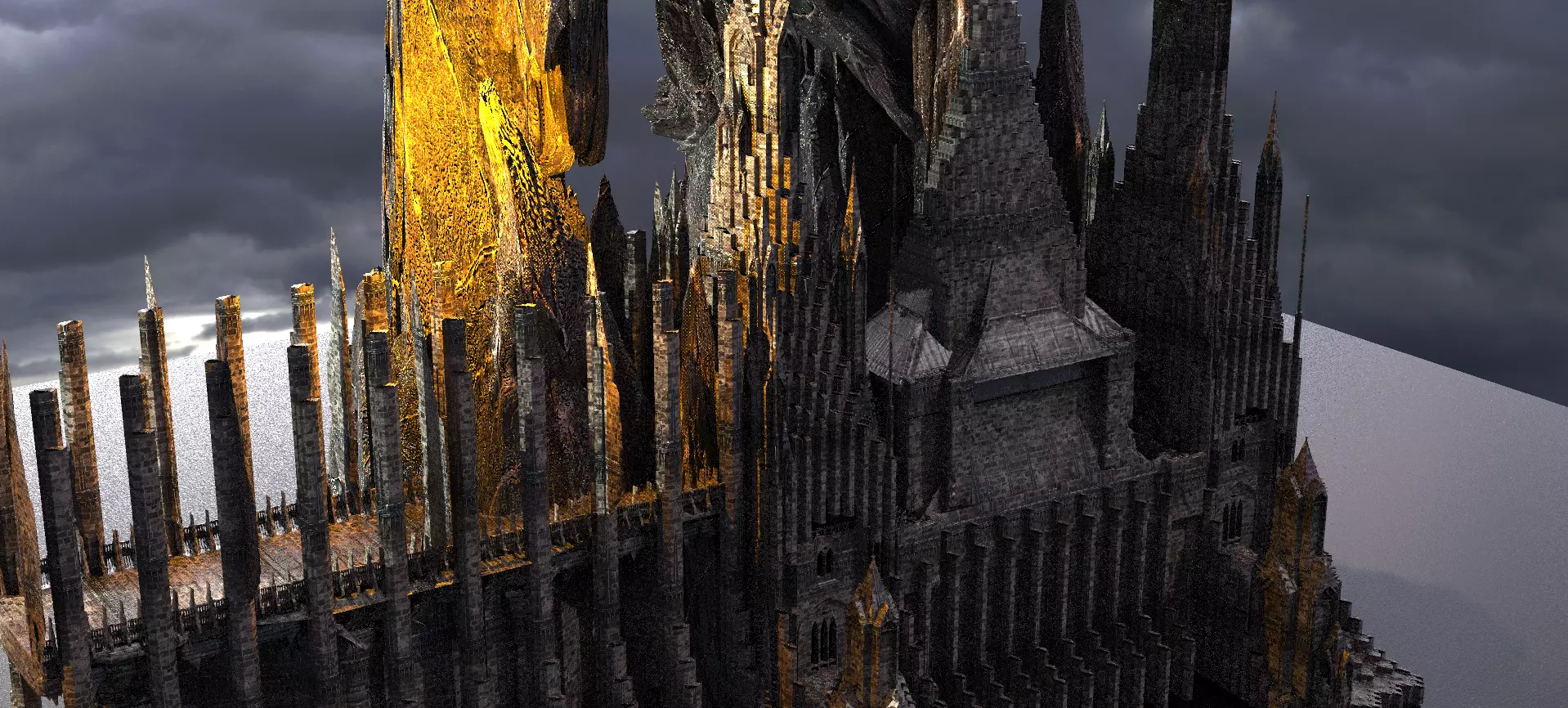 Wizarding Castle Mountain 2  3D model_0