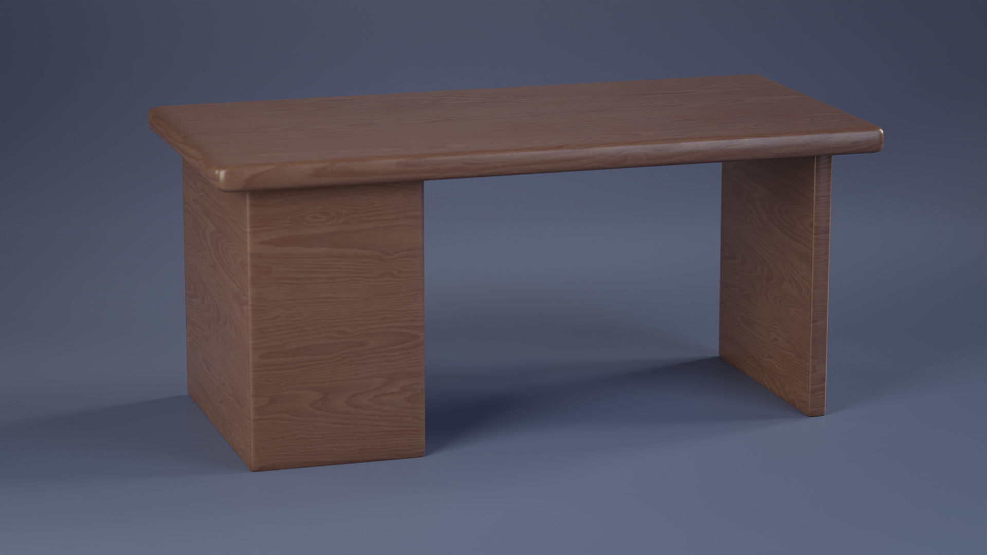 Stylized Office Desk Free 3D model_9