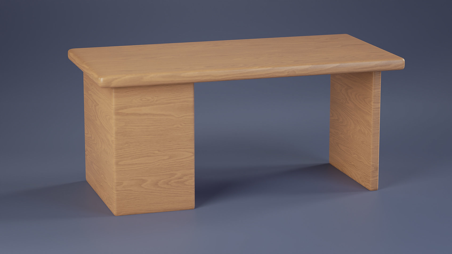 Stylized Office Desk Free 3D model_6