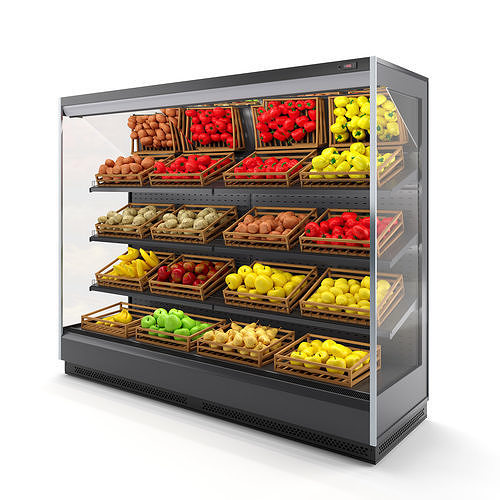 Fruit and Vegetable refrigerator by Arneg 3D model