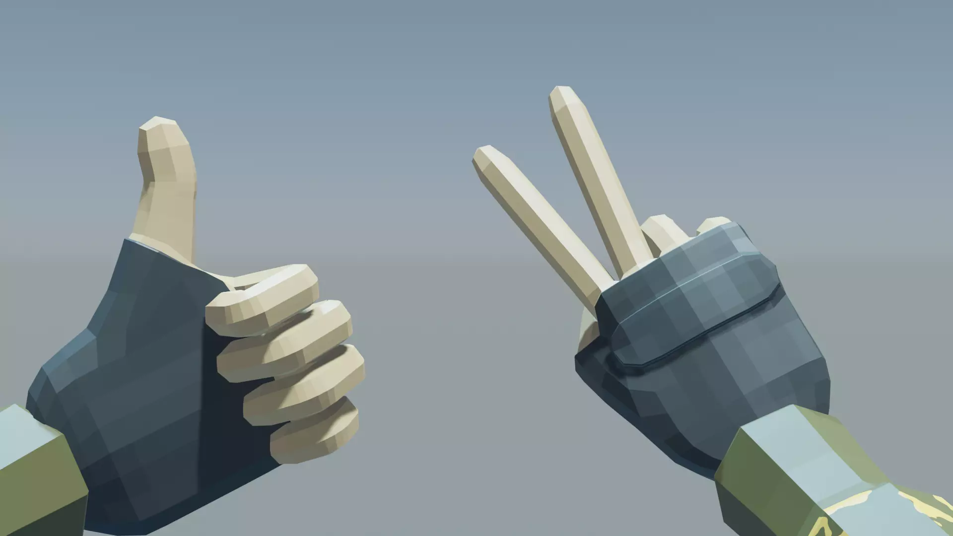 Low Poly Riggify Hands FPS Low-poly 3D model_0