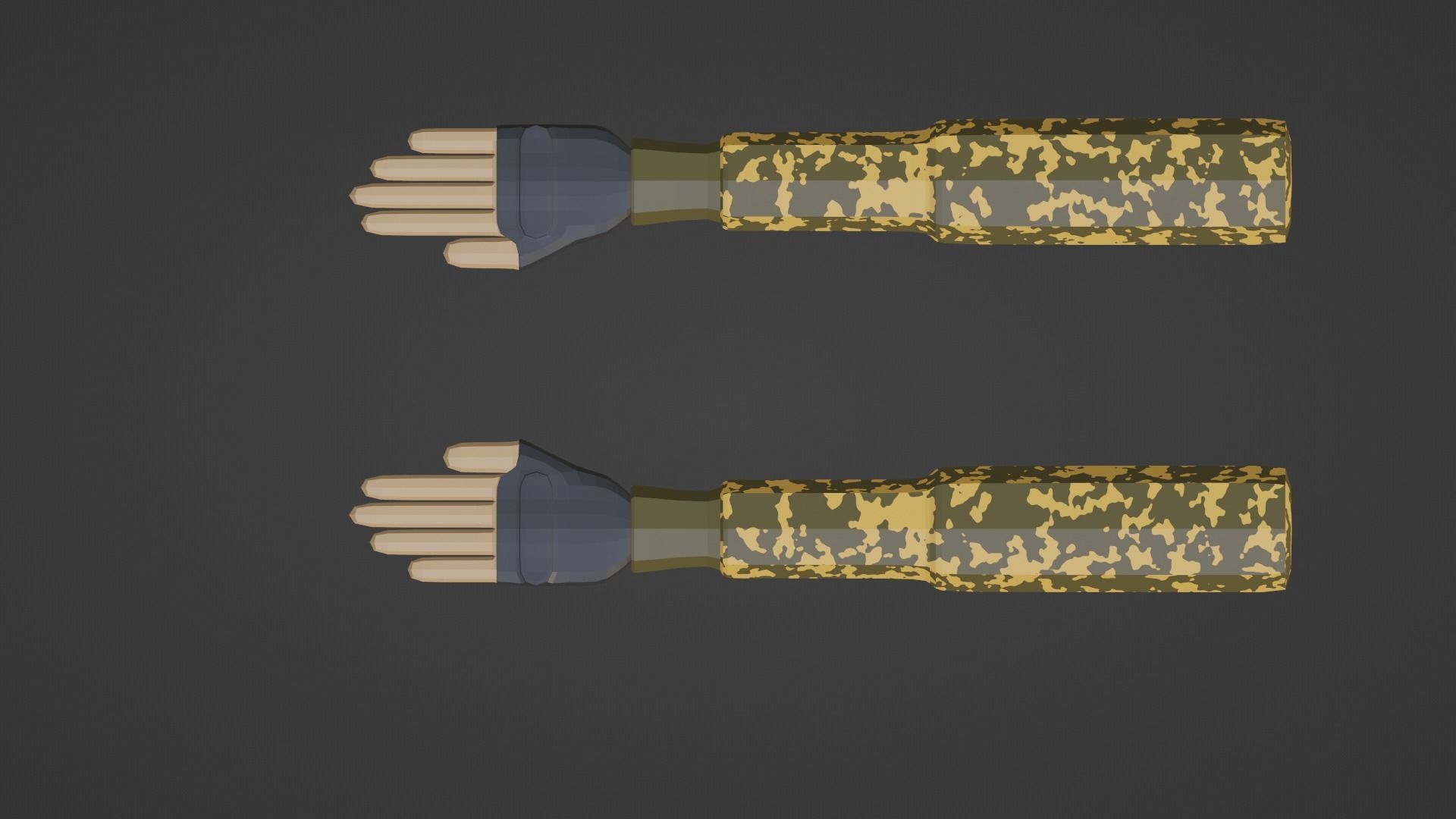 Low Poly Riggify Hands FPS Low-poly 3D model_3