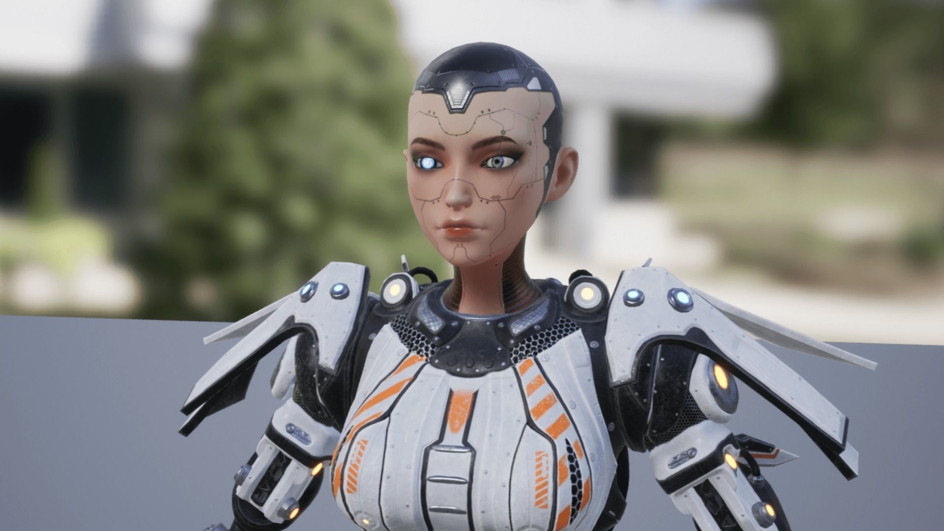 Cyborg Iron Low-poly 3D model_25