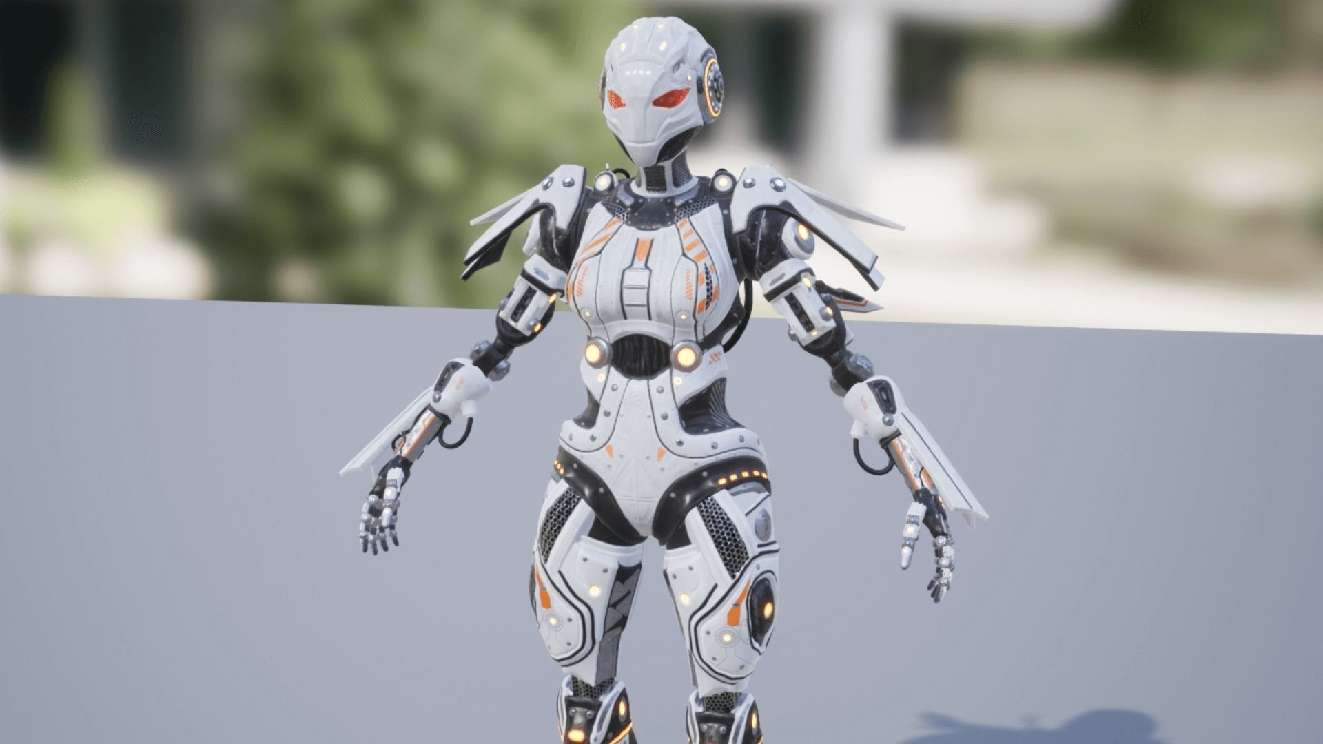 Cyborg Iron Low-poly 3D model_24