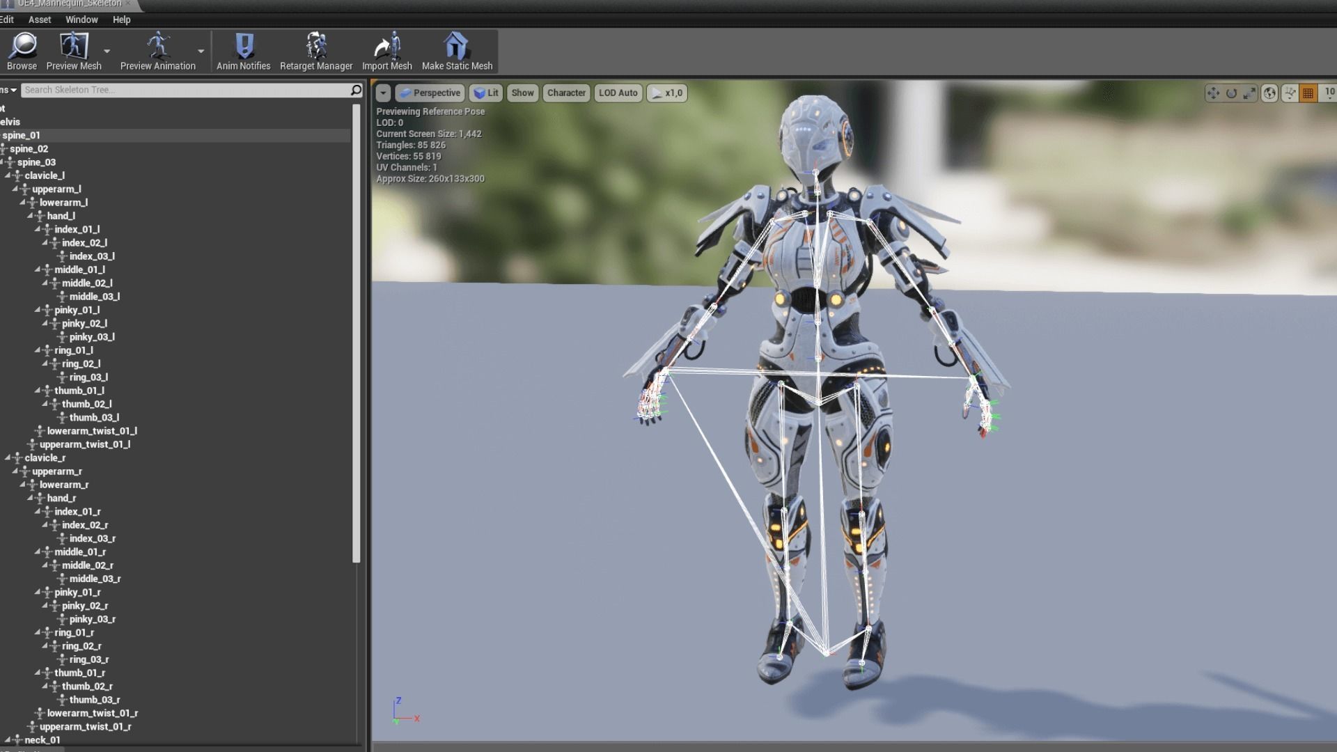 Cyborg Iron Low-poly 3D model_18