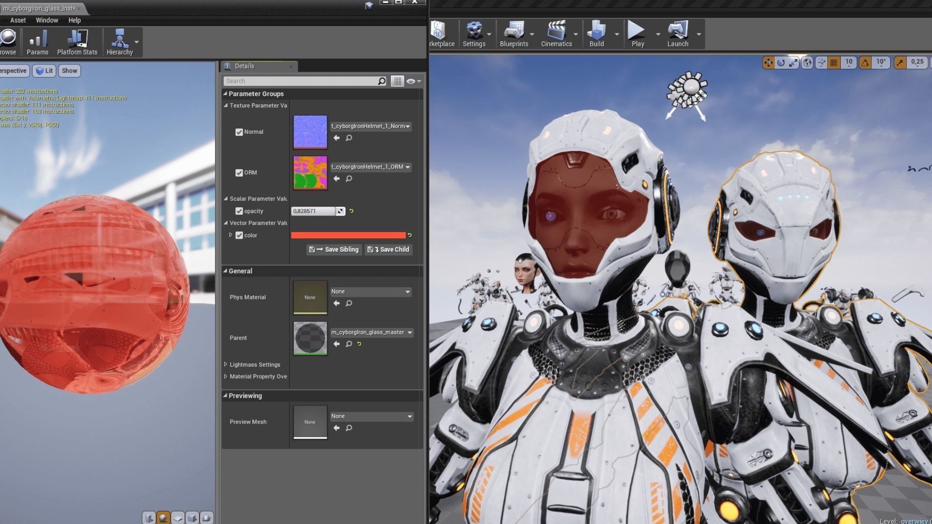 Cyborg Iron Low-poly 3D model_21