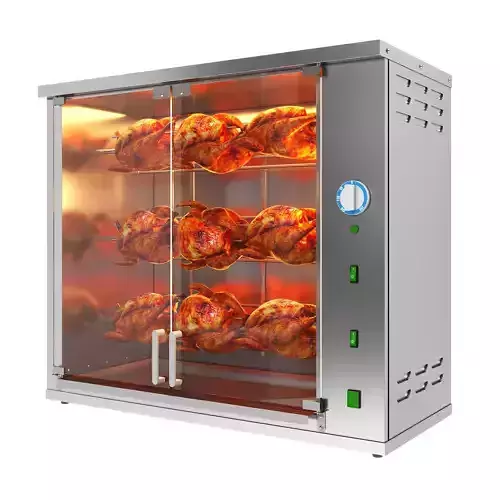 Vertical chicken grill machine