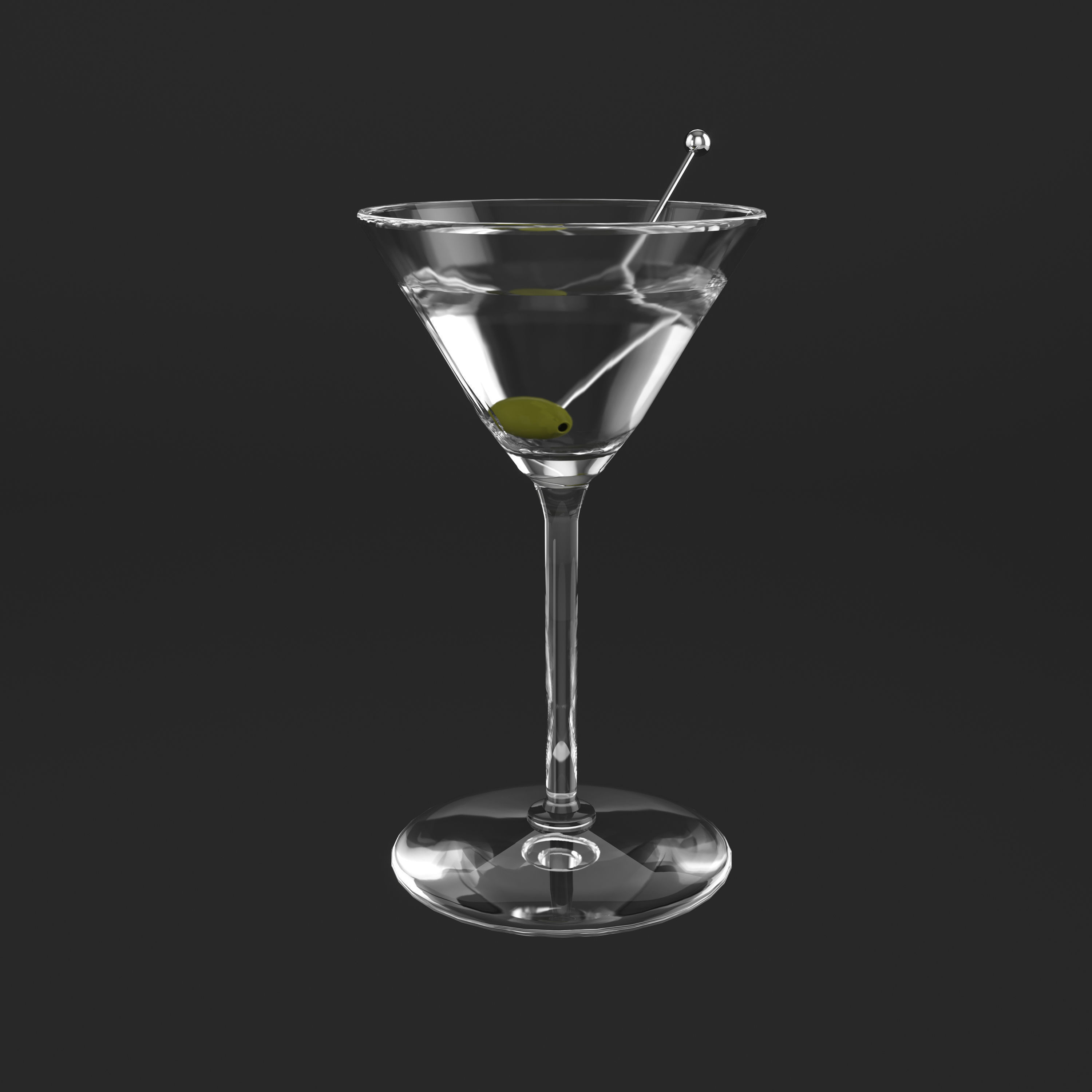 Cocktails Martini 3D model_2