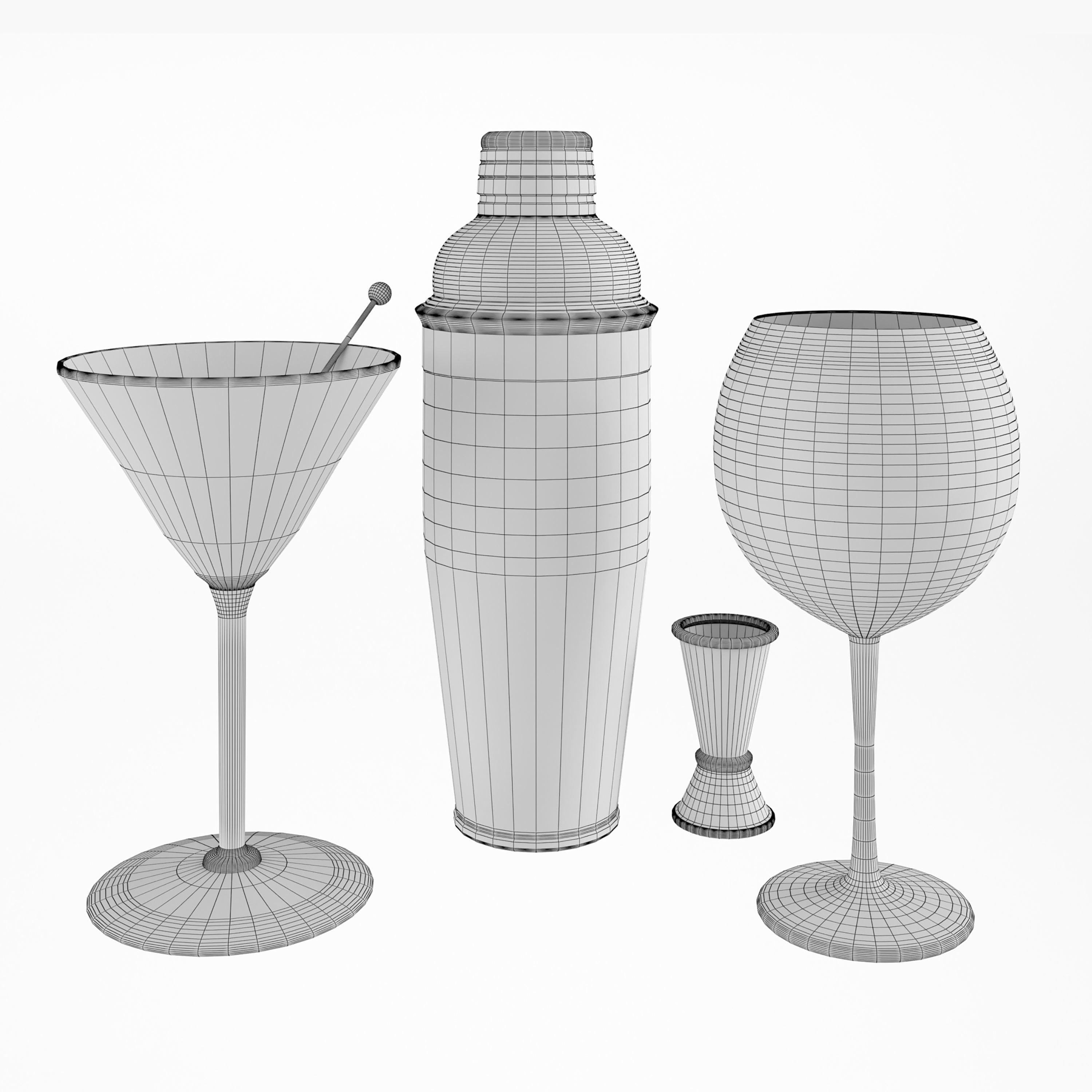 Cocktails Martini 3D model_4