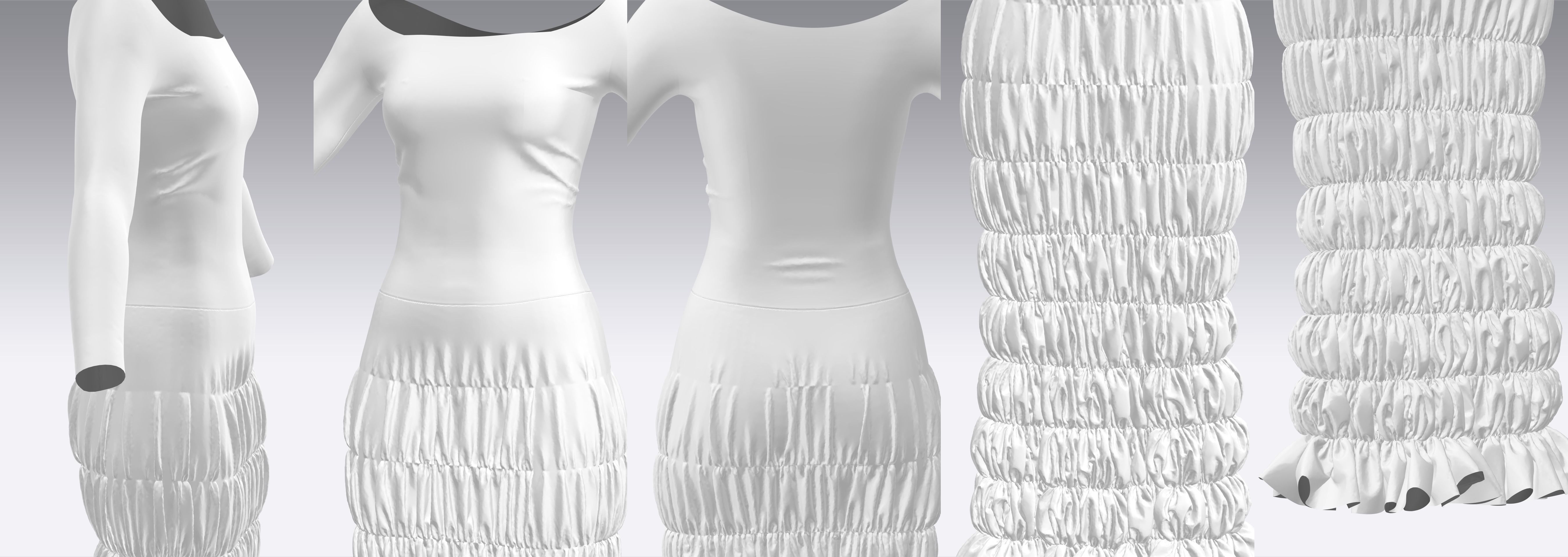 Dress Outfits MD CLO 3D ZPRJ ZPAC project files 3D model_7
