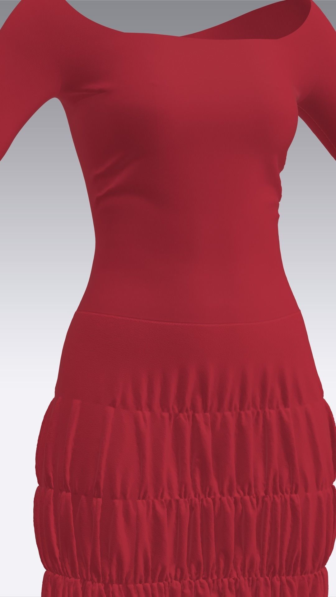 Dress Outfits MD CLO 3D ZPRJ ZPAC project files 3D model_35