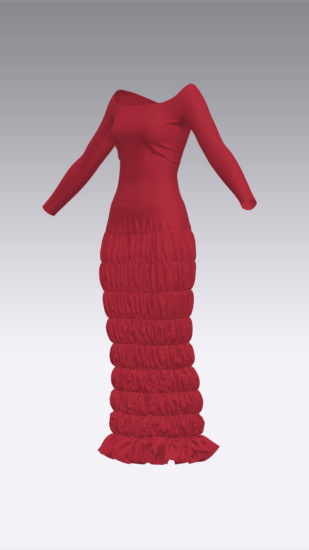 Dress Outfits MD CLO 3D ZPRJ ZPAC project files 3D model_25