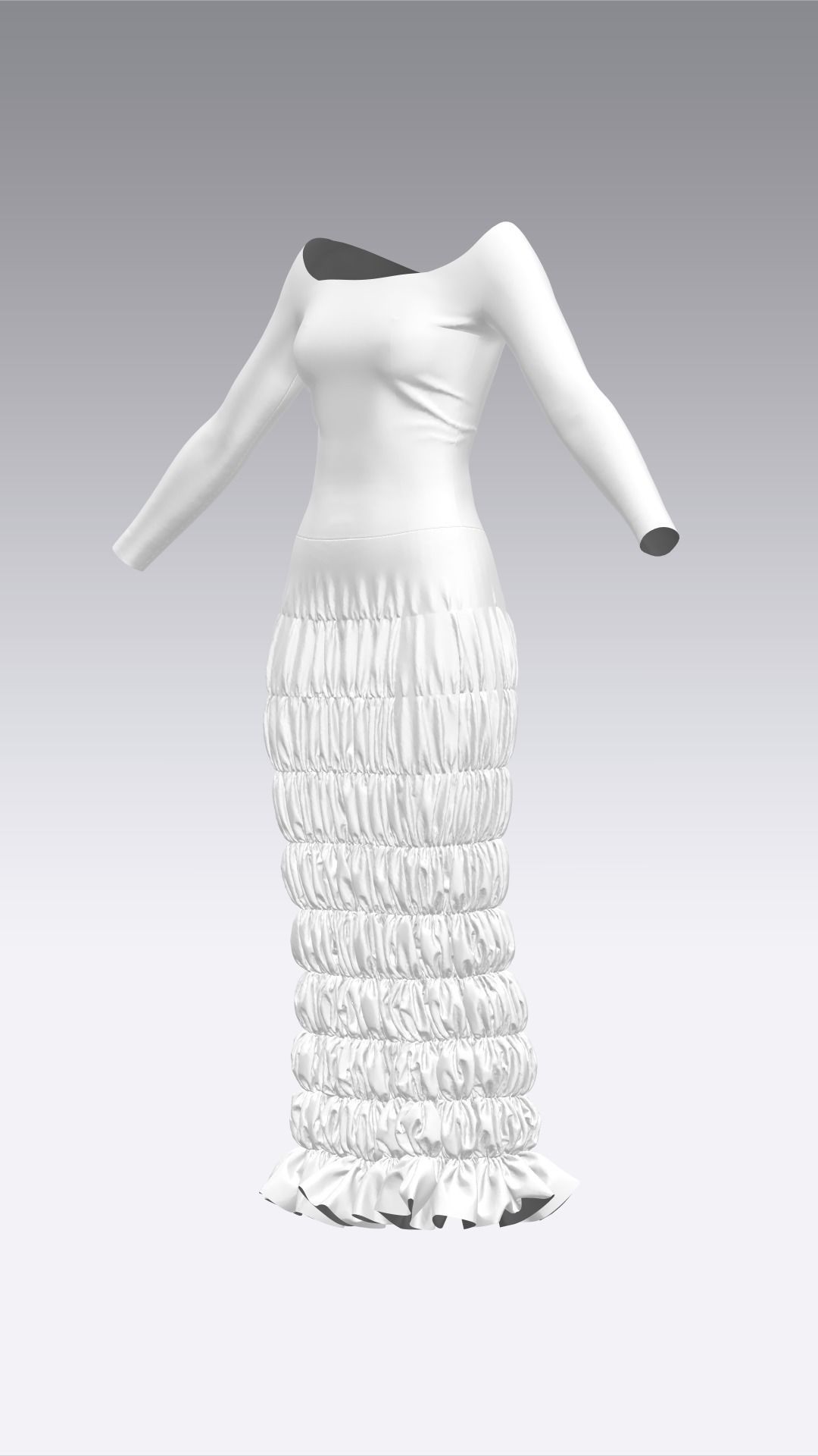 Dress Outfits MD CLO 3D ZPRJ ZPAC project files 3D model_11