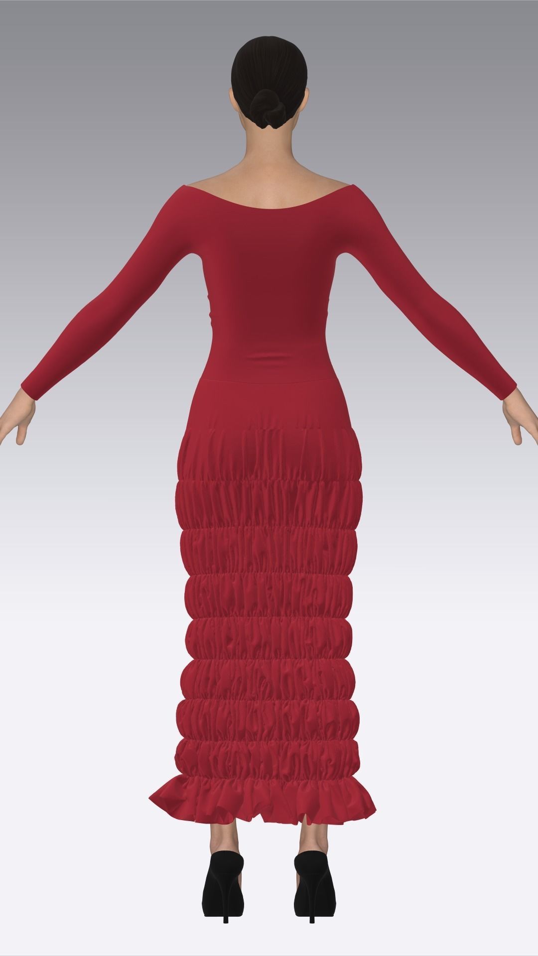 Dress Outfits MD CLO 3D ZPRJ ZPAC project files 3D model_31