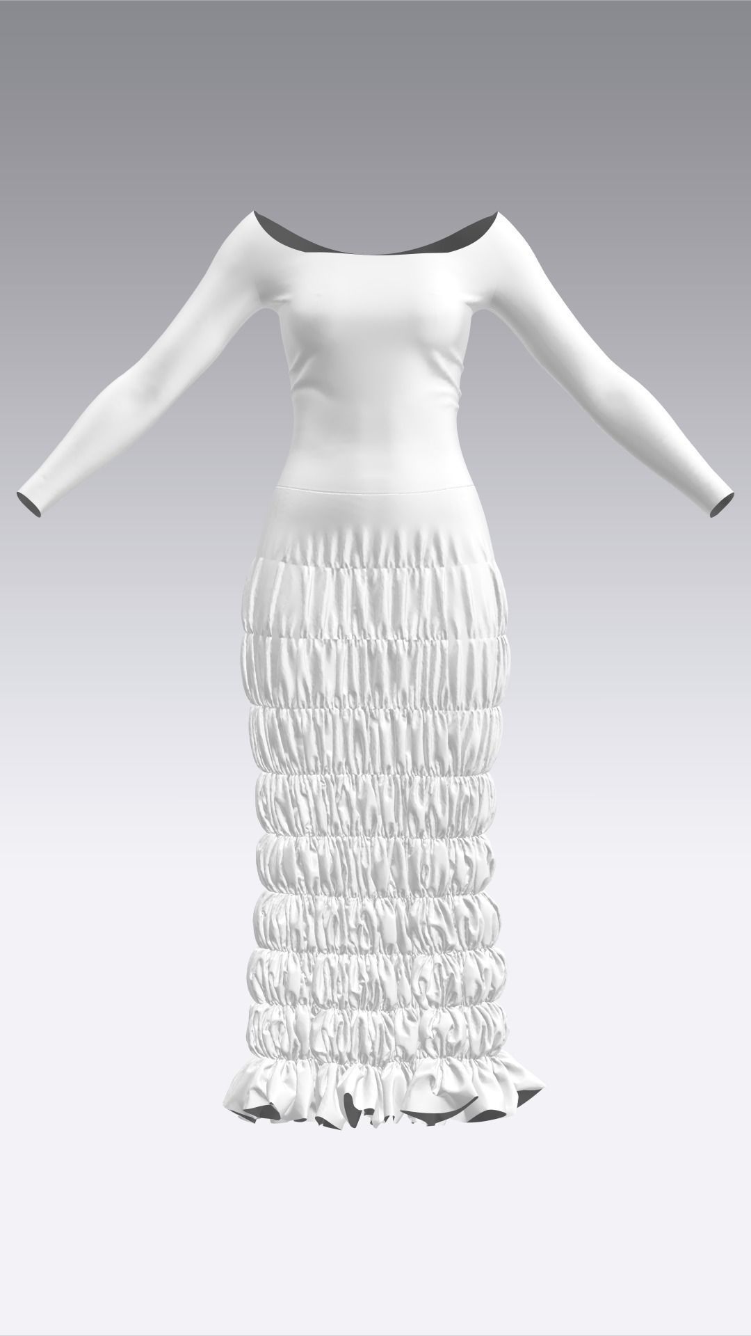 Dress Outfits MD CLO 3D ZPRJ ZPAC project files 3D model_24