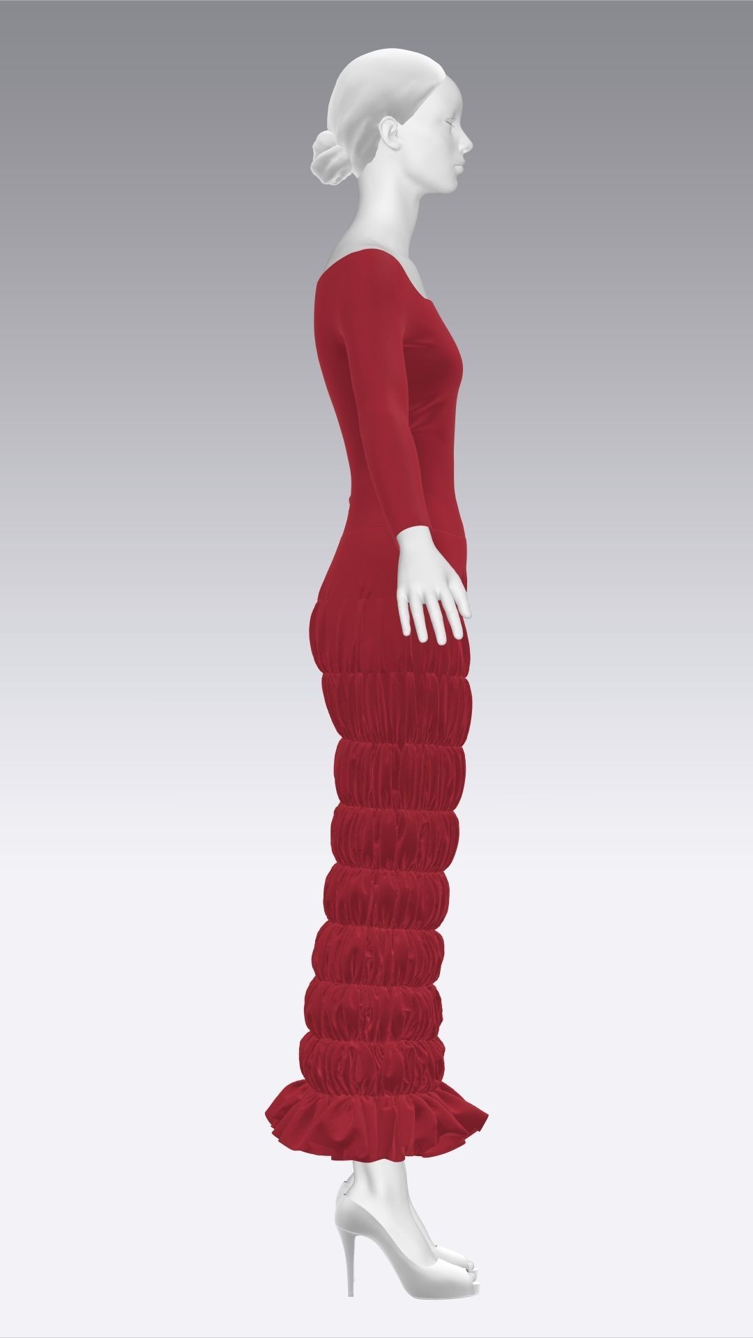 Dress Outfits MD CLO 3D ZPRJ ZPAC project files 3D model_14