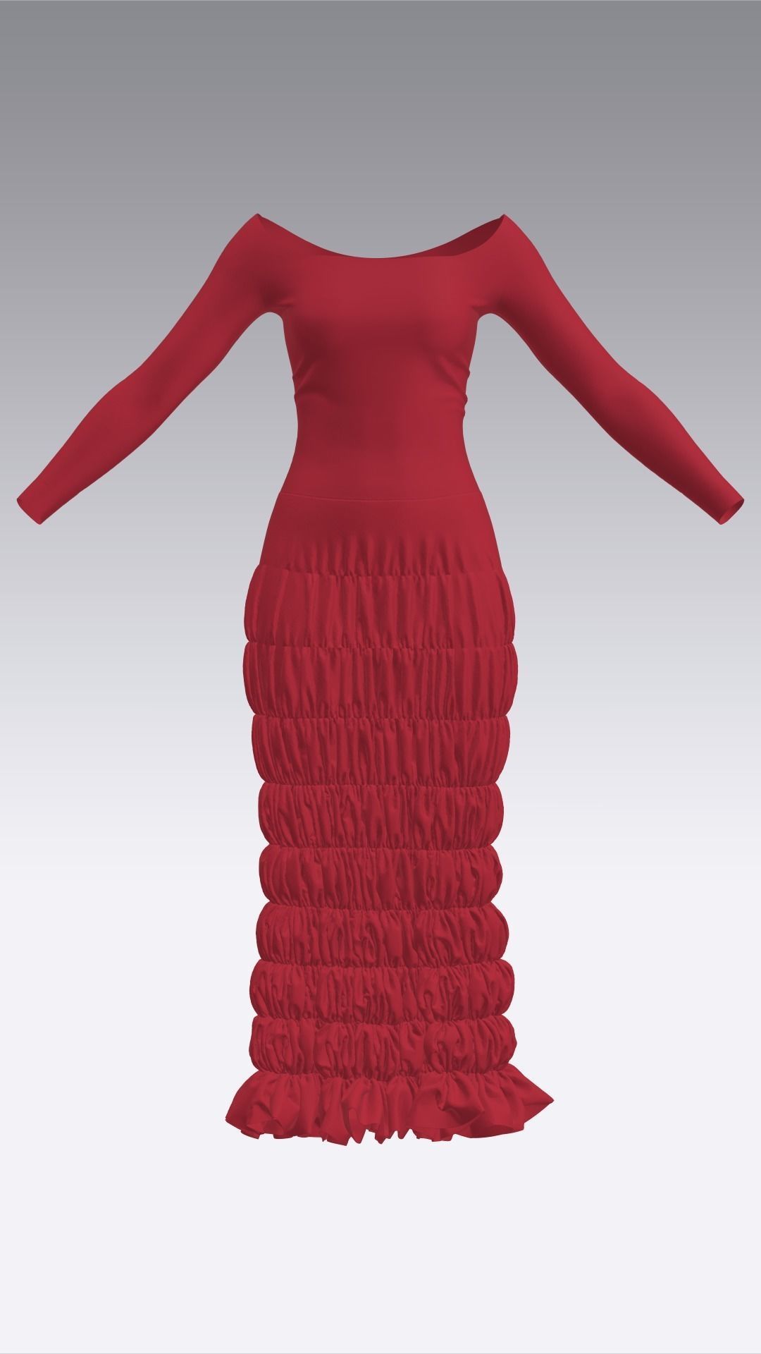 Dress Outfits MD CLO 3D ZPRJ ZPAC project files 3D model_28