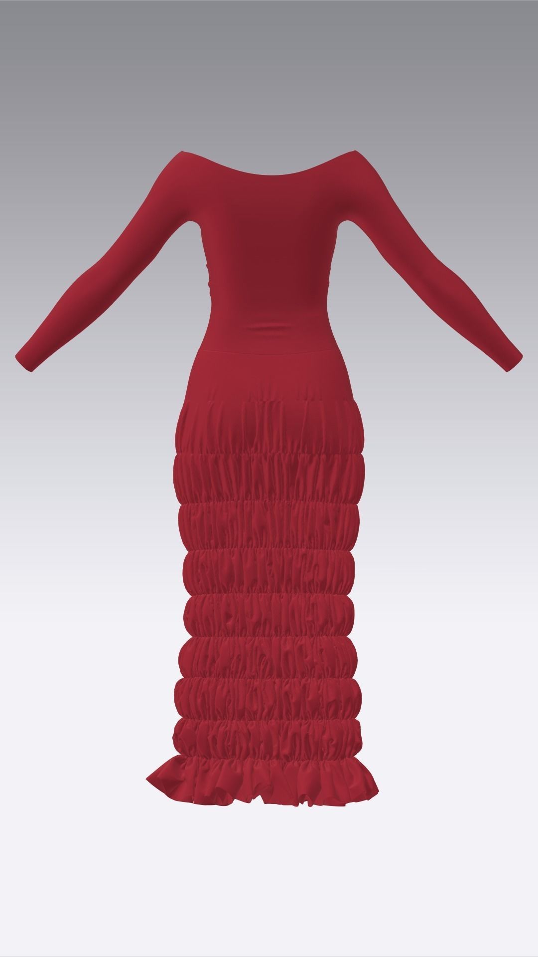 Dress Outfits MD CLO 3D ZPRJ ZPAC project files 3D model_30