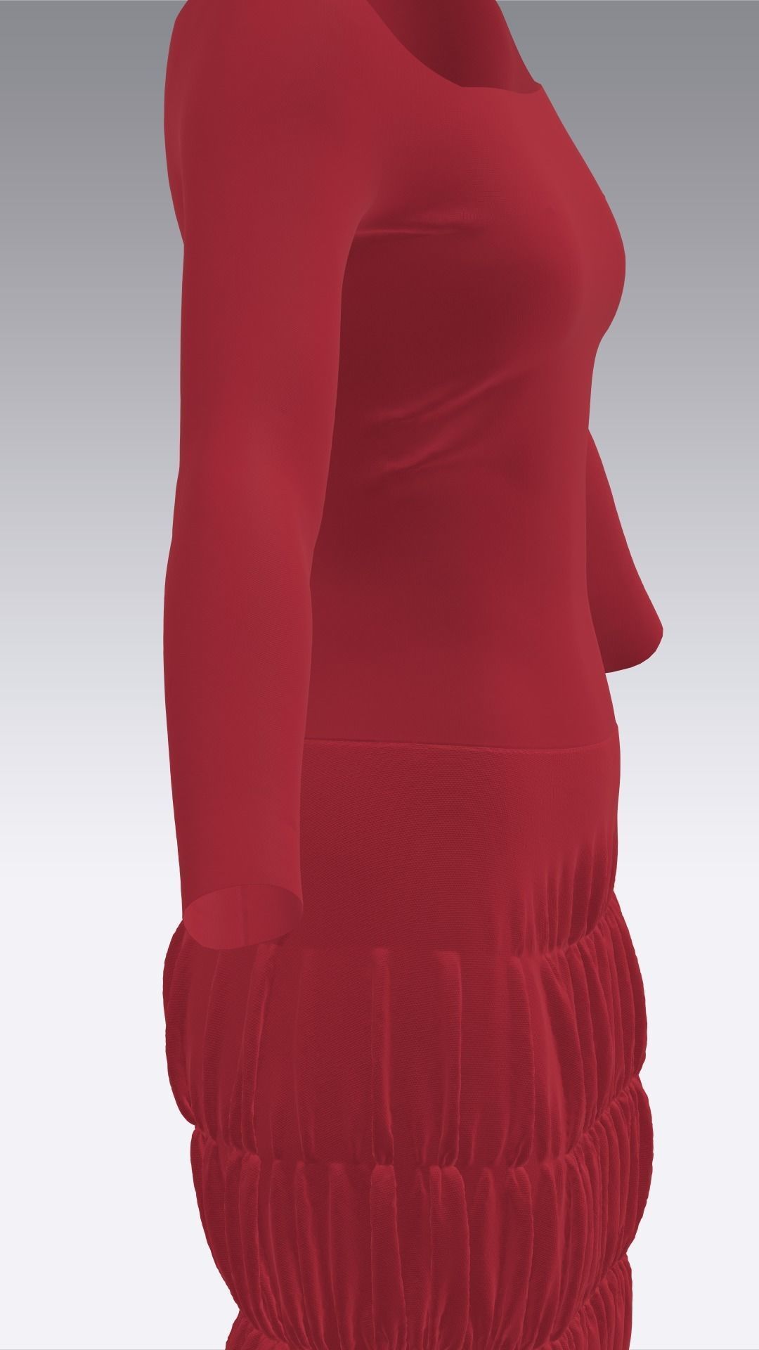 Dress Outfits MD CLO 3D ZPRJ ZPAC project files 3D model_34