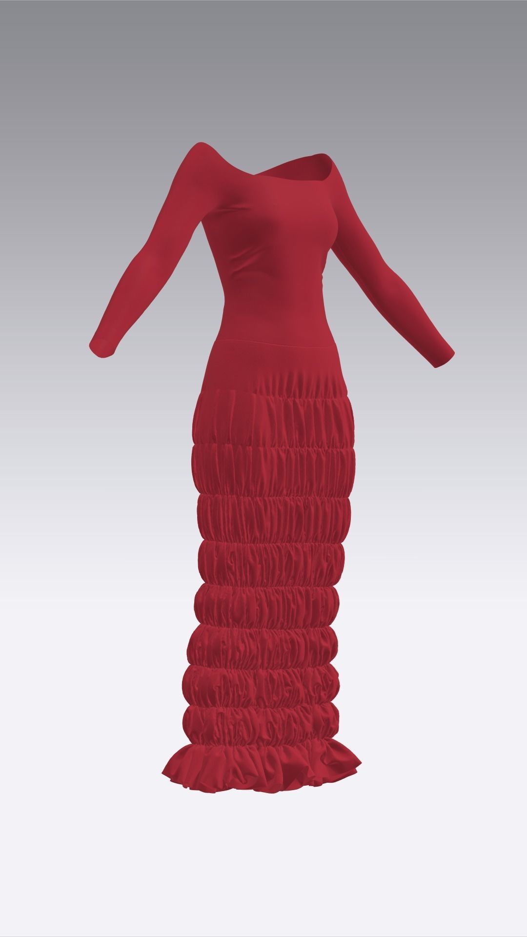 Dress Outfits MD CLO 3D ZPRJ ZPAC project files 3D model_27