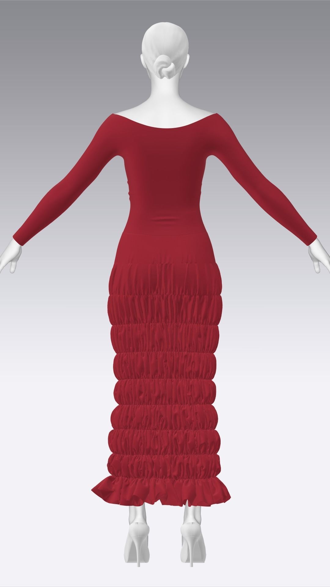 Dress Outfits MD CLO 3D ZPRJ ZPAC project files 3D model_20