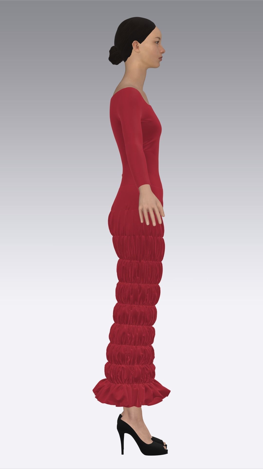 Dress Outfits MD CLO 3D ZPRJ ZPAC project files 3D model_23
