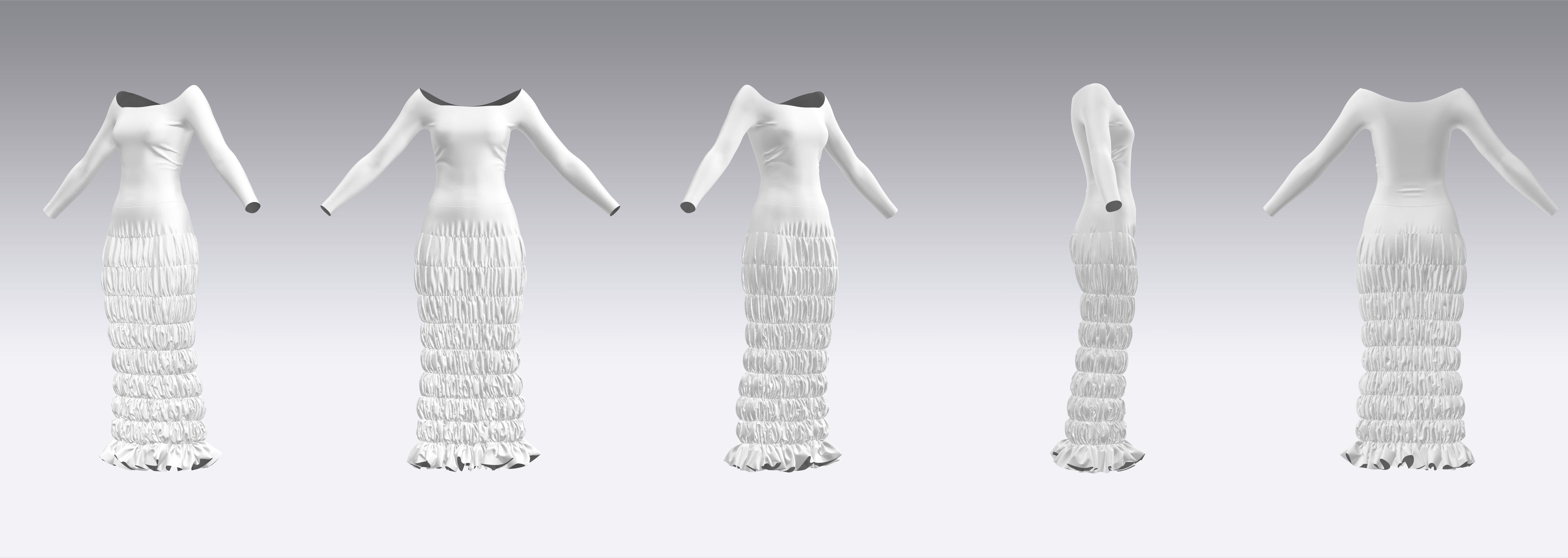 Dress Outfits MD CLO 3D ZPRJ ZPAC project files 3D model_6