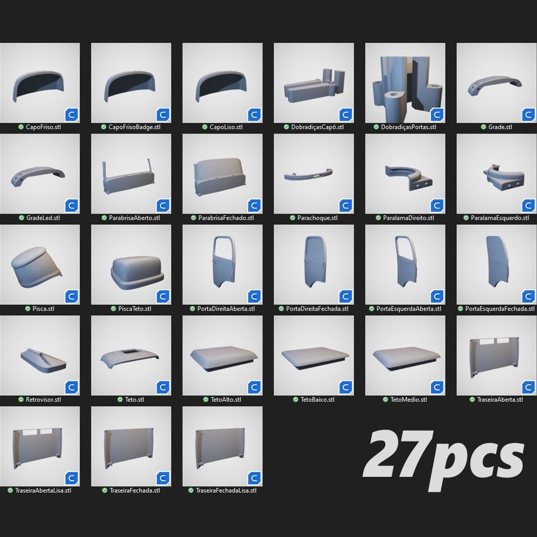 Carroceria Mercedes Benz L 1113 para RC 3D print model_2