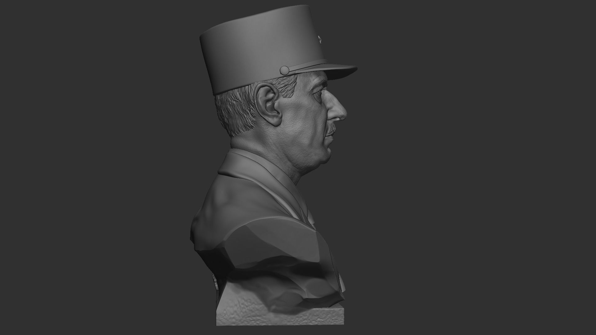Charles de Gaulle 3D print model_24