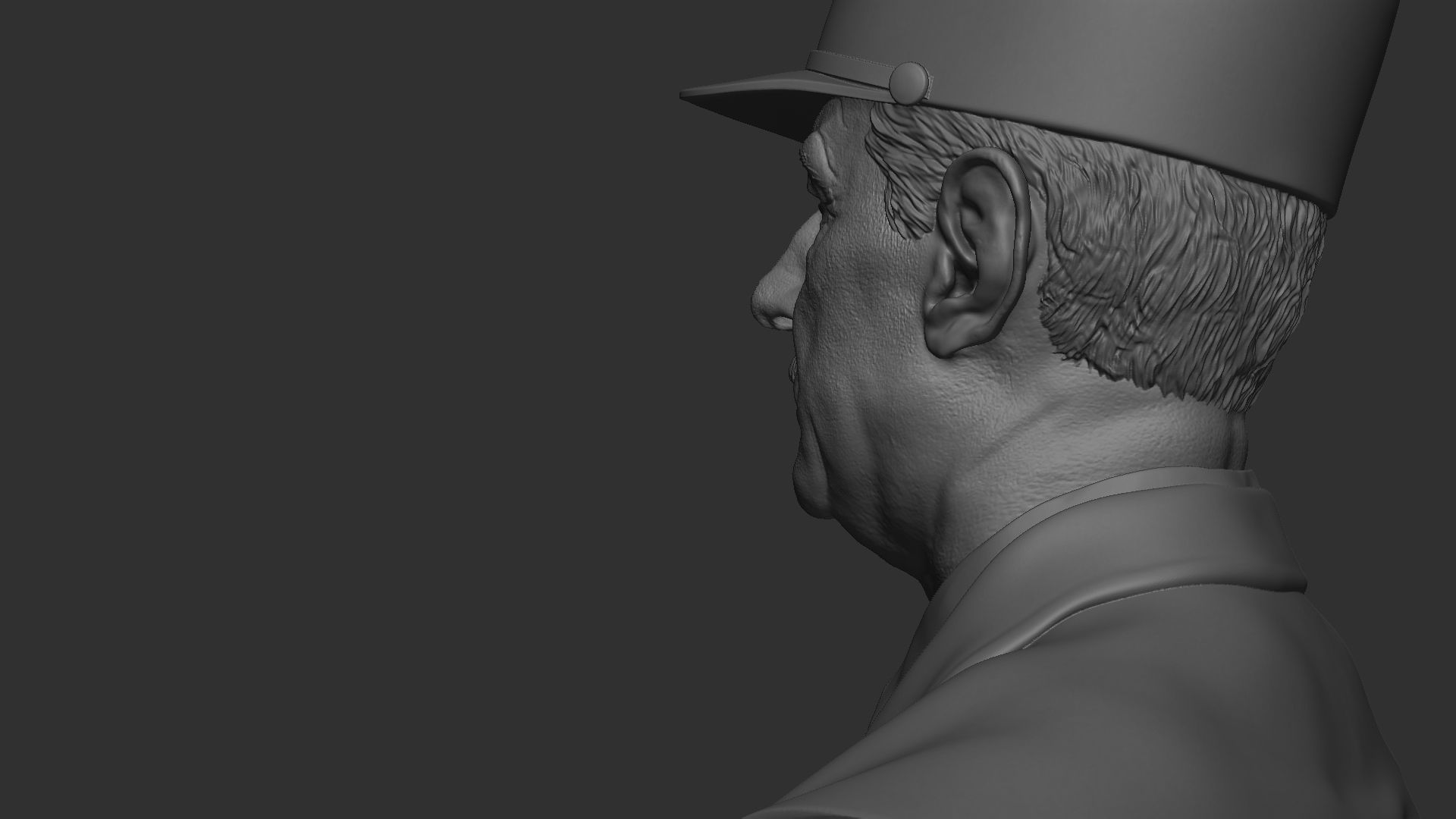 Charles de Gaulle 3D print model_46