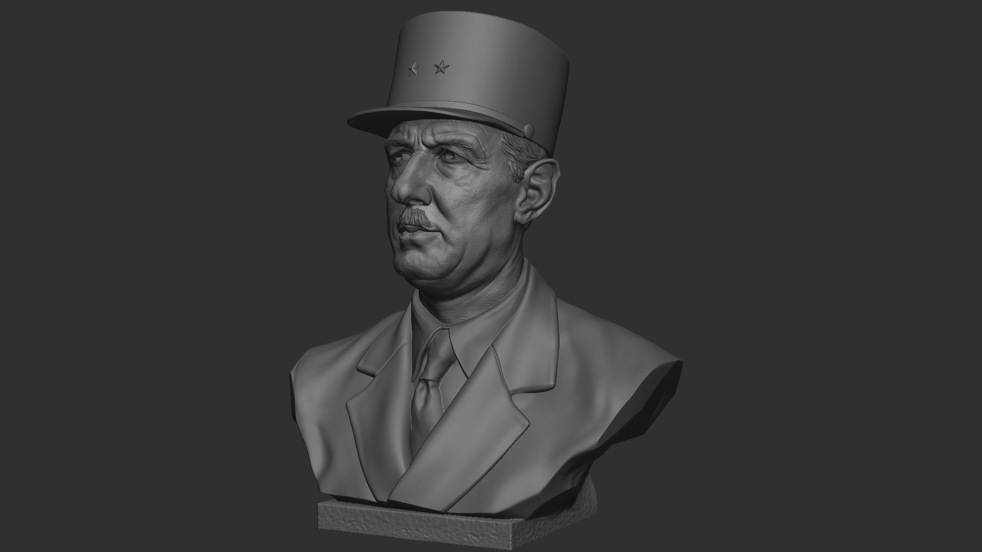 Charles de Gaulle 3D print model_27