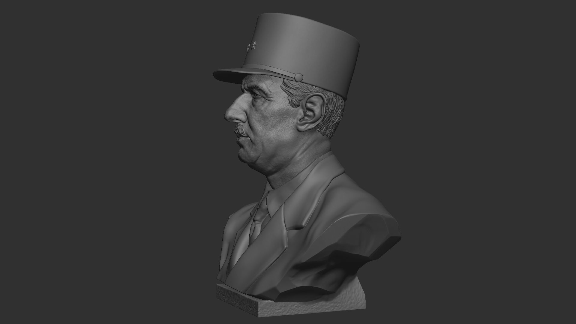 Charles de Gaulle 3D print model_50