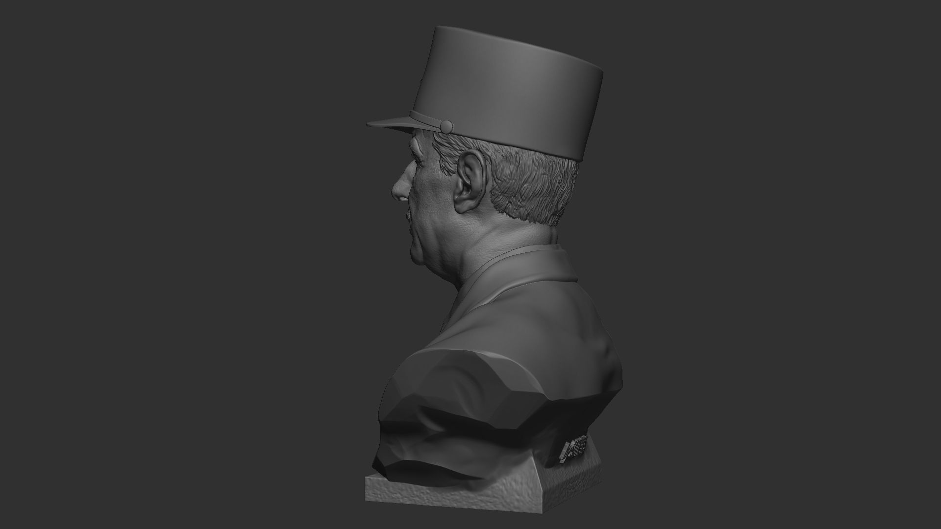 Charles de Gaulle 3D print model_7