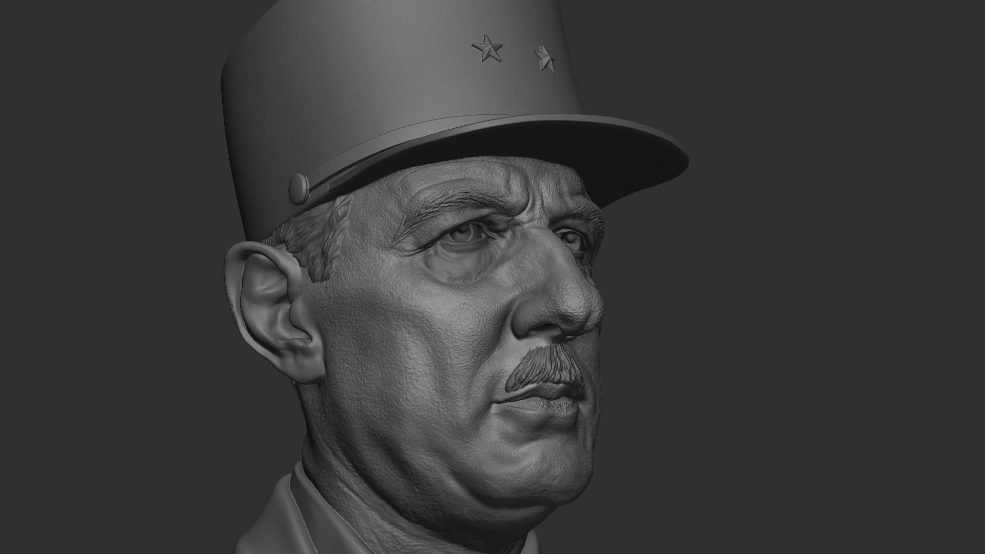 Charles de Gaulle 3D print model_38