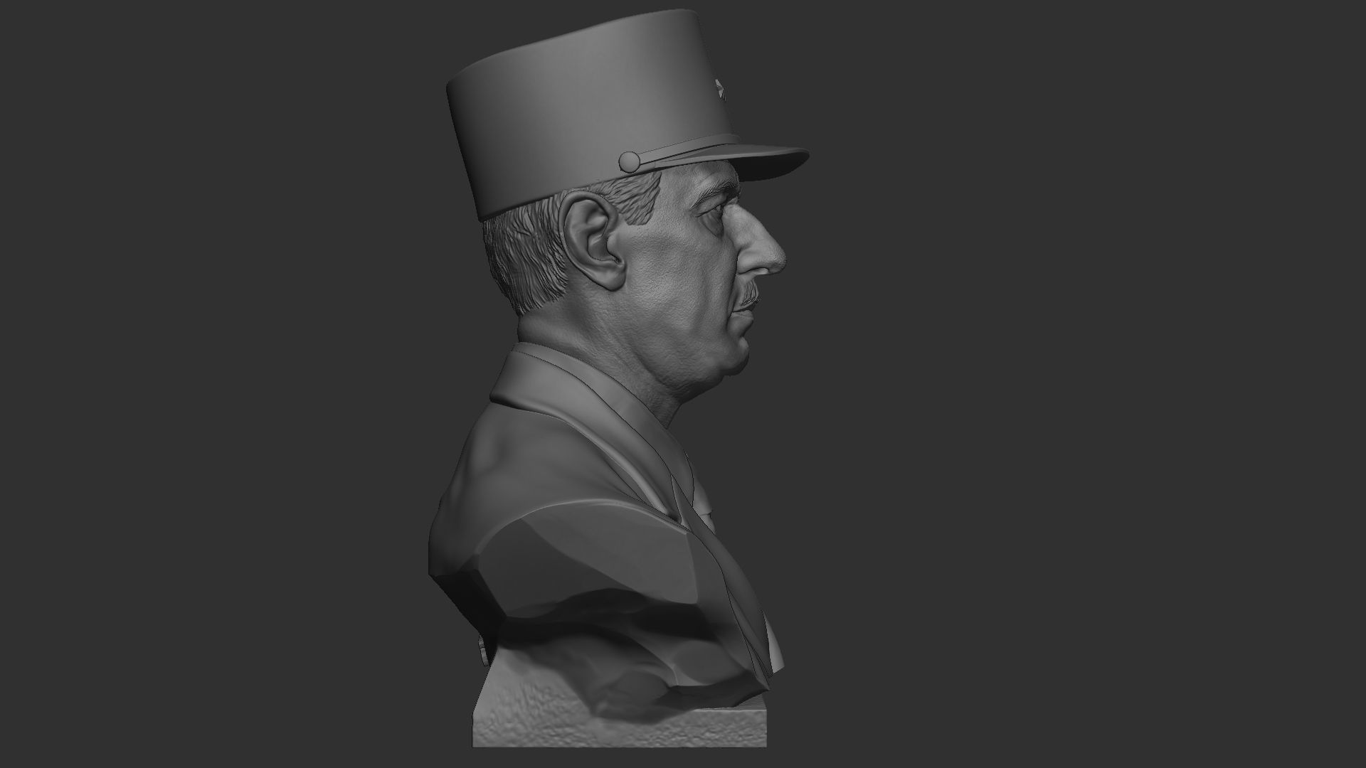 Charles de Gaulle 3D print model_25